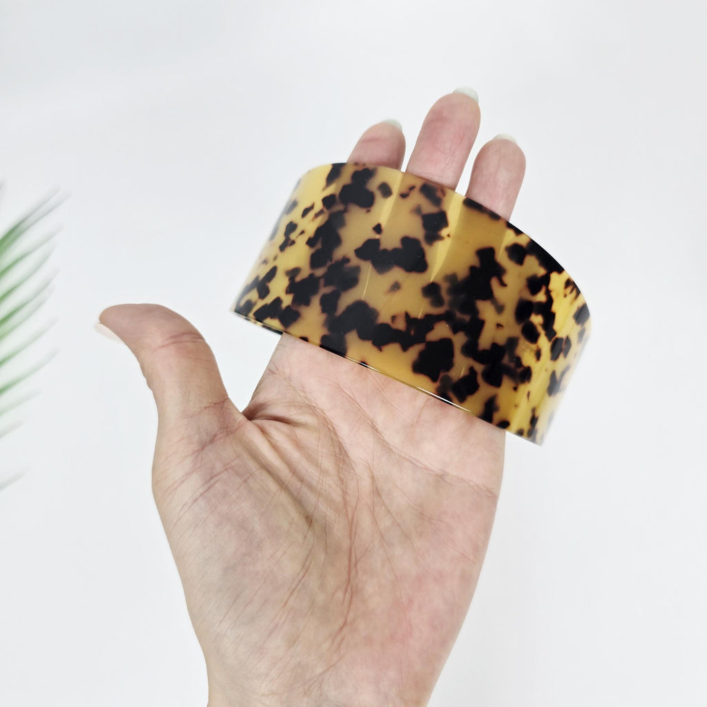 Leopard Print Broadband Full-Cover Wide Headband (2.3 Inch) / Hair Accessories for Woman / Alice Headband