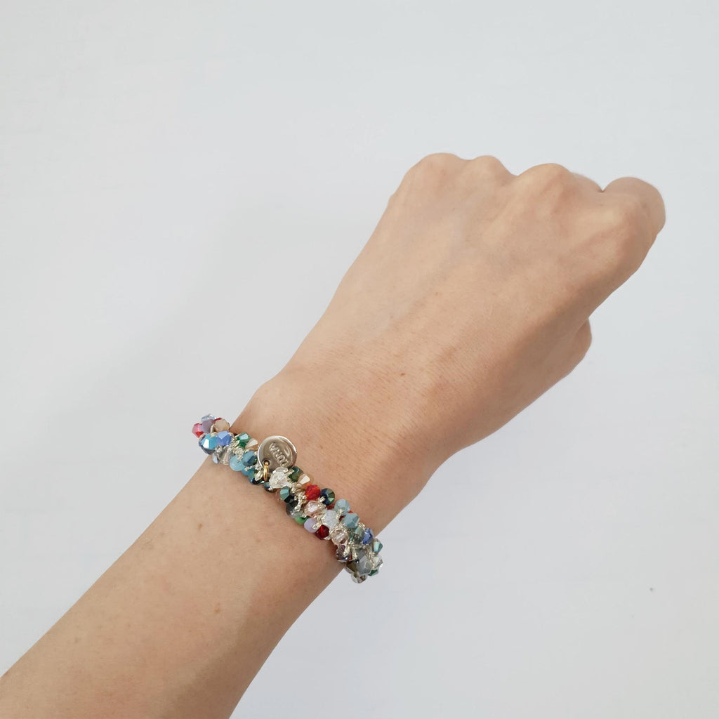 Bling Glass Beads Pendant Hair Tie / Small Ponytail Holder / Hair Accessory for Woman