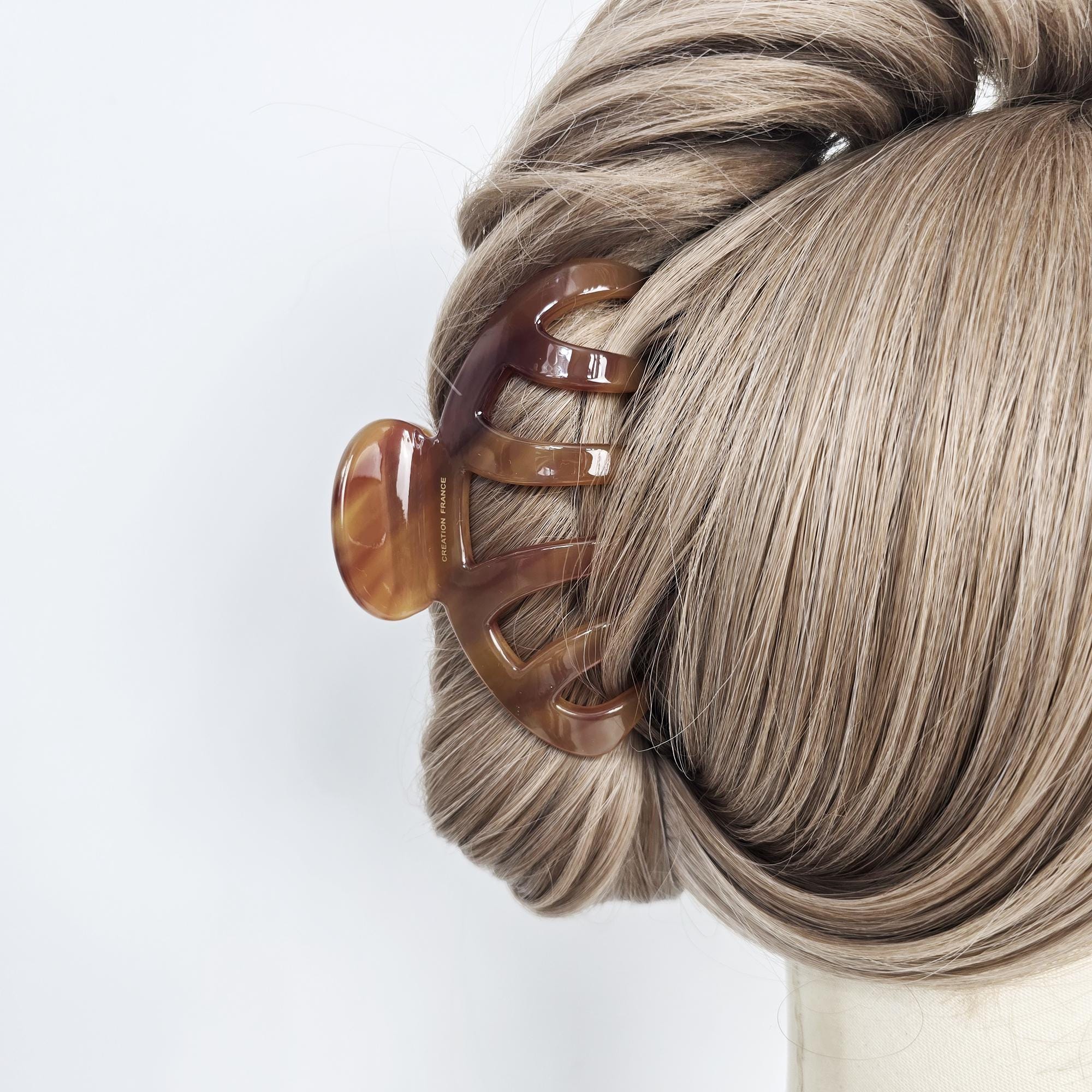 Luxurious Half-Moon Bridge Updo Hair Claw (4.1 Inch) / Elegance French Hair Pin / Hair Barrette for Woman