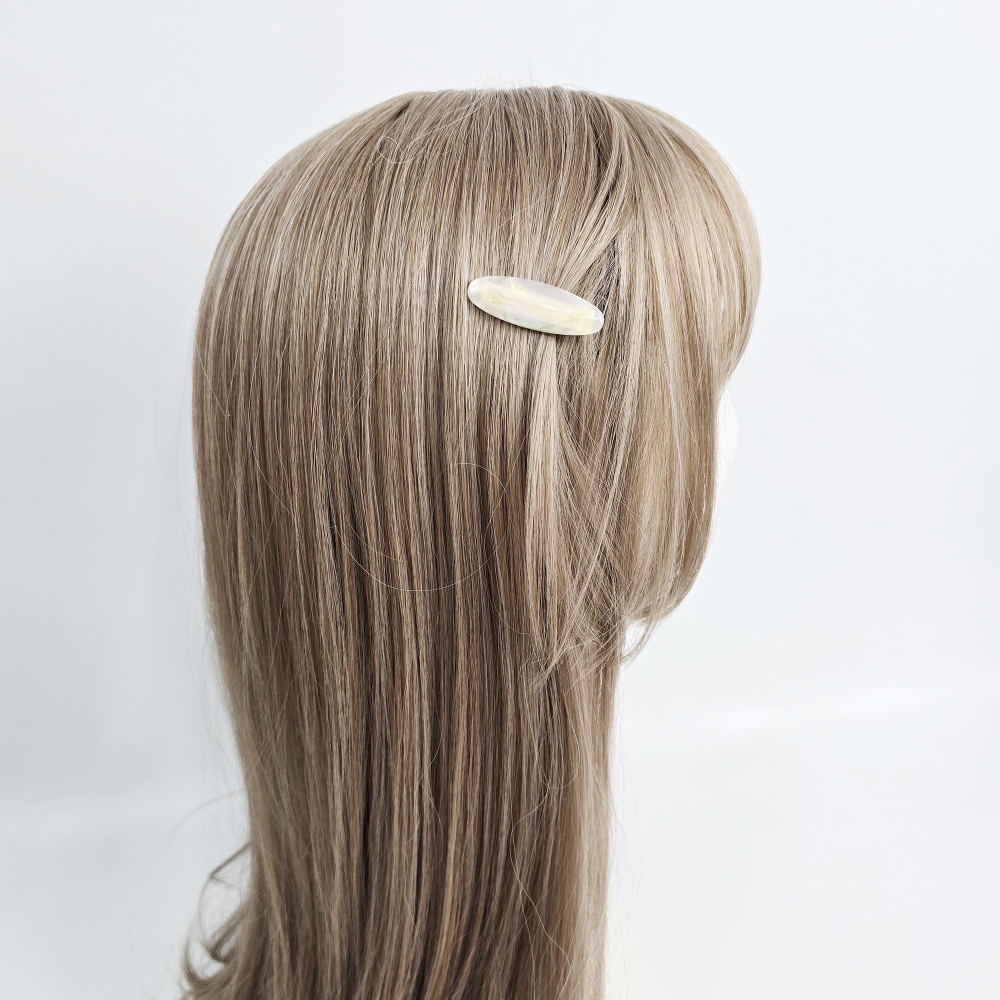 Luxurious Ultra-Mini Slim Oval Hair Clip (1.7 Inch) / Vivid Color French Pin / Alligator Hair Clip for Woman