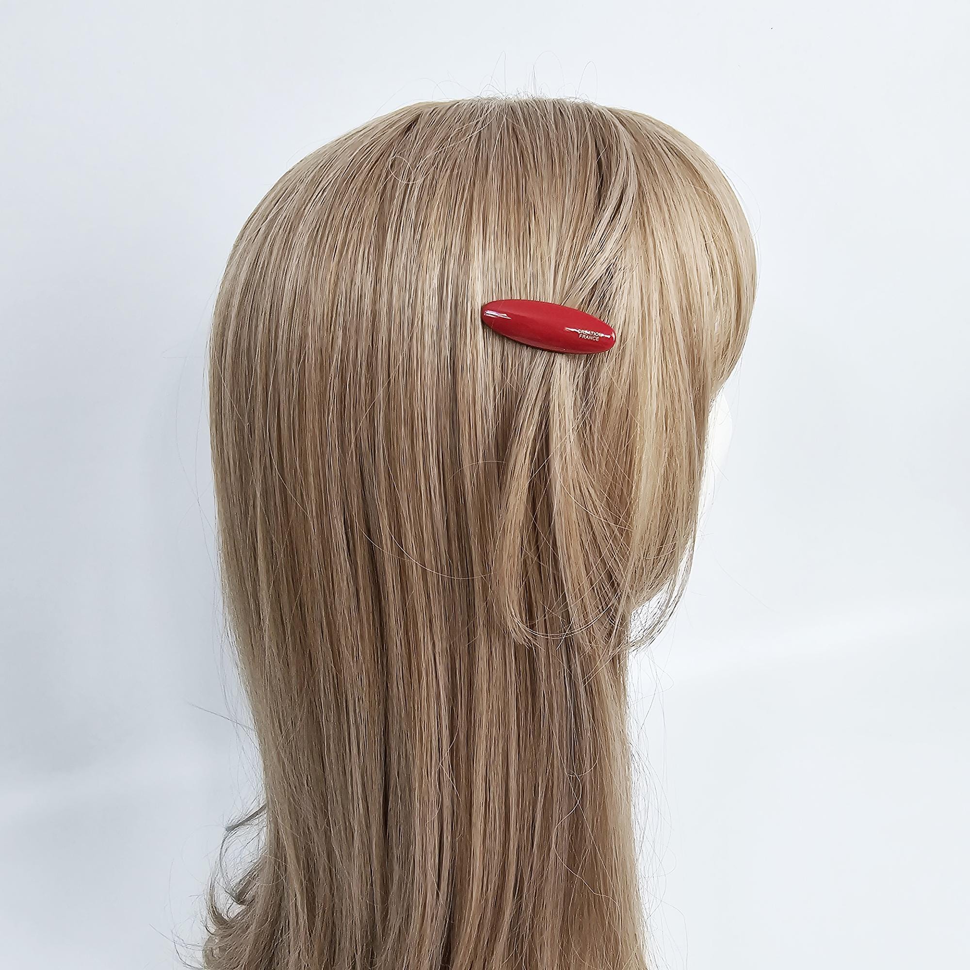 Luxurious Ultra-Mini Slim Oval Hair Clip (1.7 Inch) / Vivid Color French Pin / Alligator Hair Clip for Woman