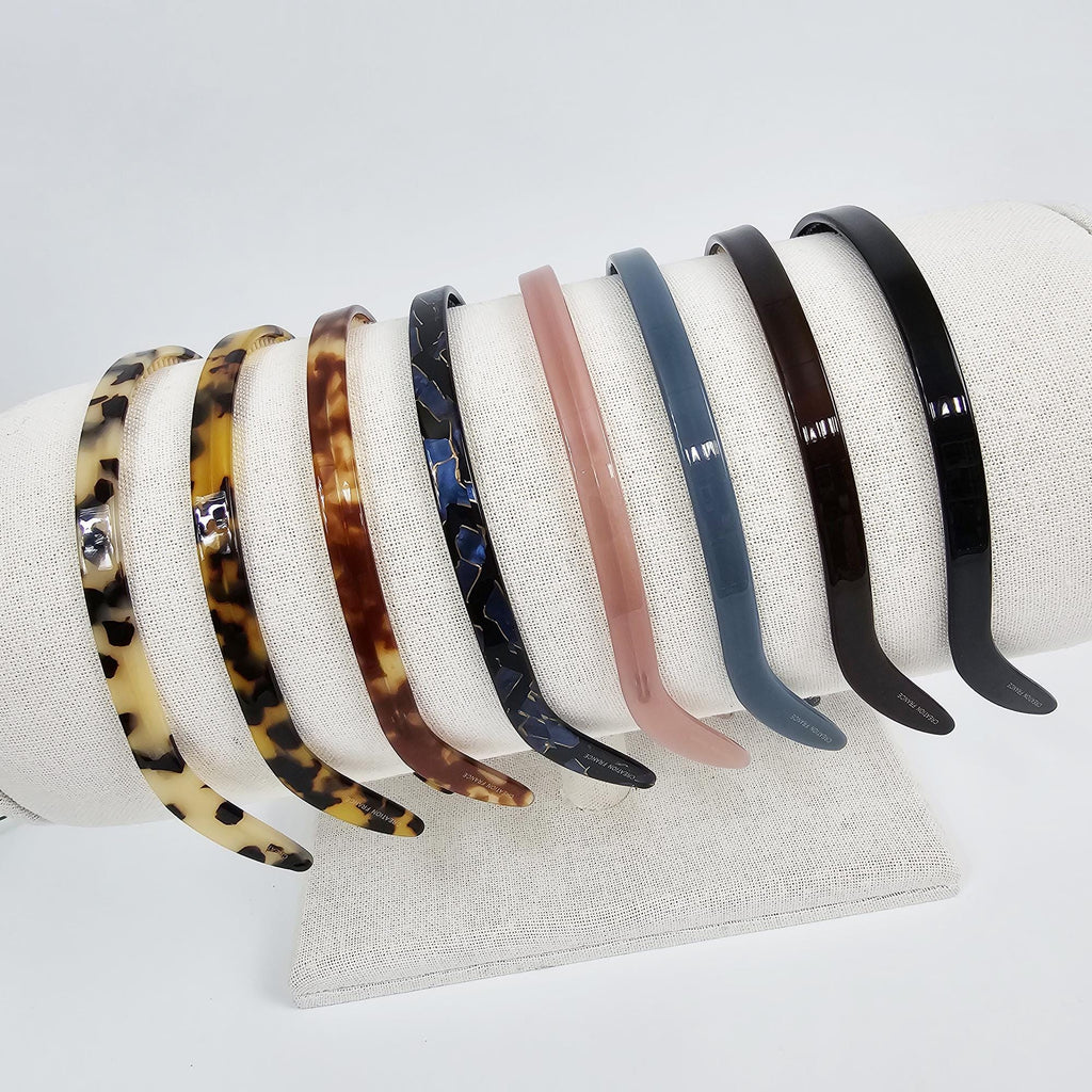 Luxurious Thin Curved Painless Wire Headband (0.4 Inch) / Elegant Hair Accessories for Woman / Bridal Tiara Headband