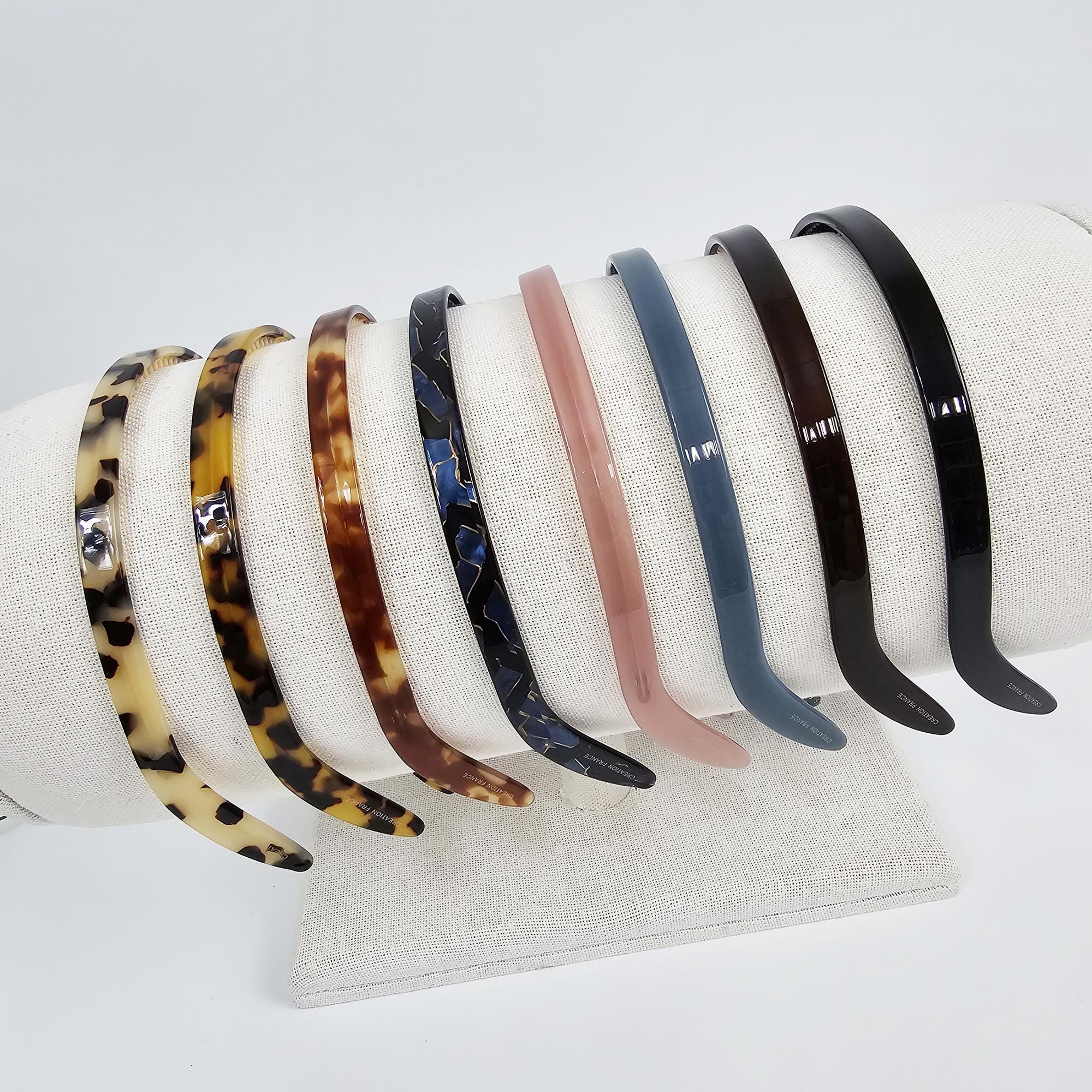 Luxurious Thin Curved Painless Wire Headband (0.4 Inch) / Elegant Hair Accessories for Woman / Bridal Tiara Headband