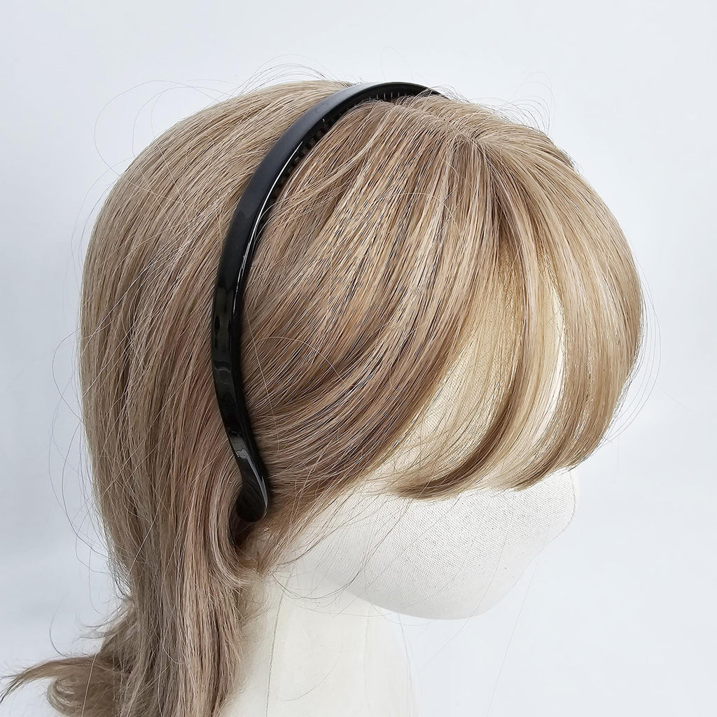 Luxurious Thin Curved Painless Wire Headband (0.4 Inch) / Elegant Hair Accessories for Woman / Bridal Tiara Headband