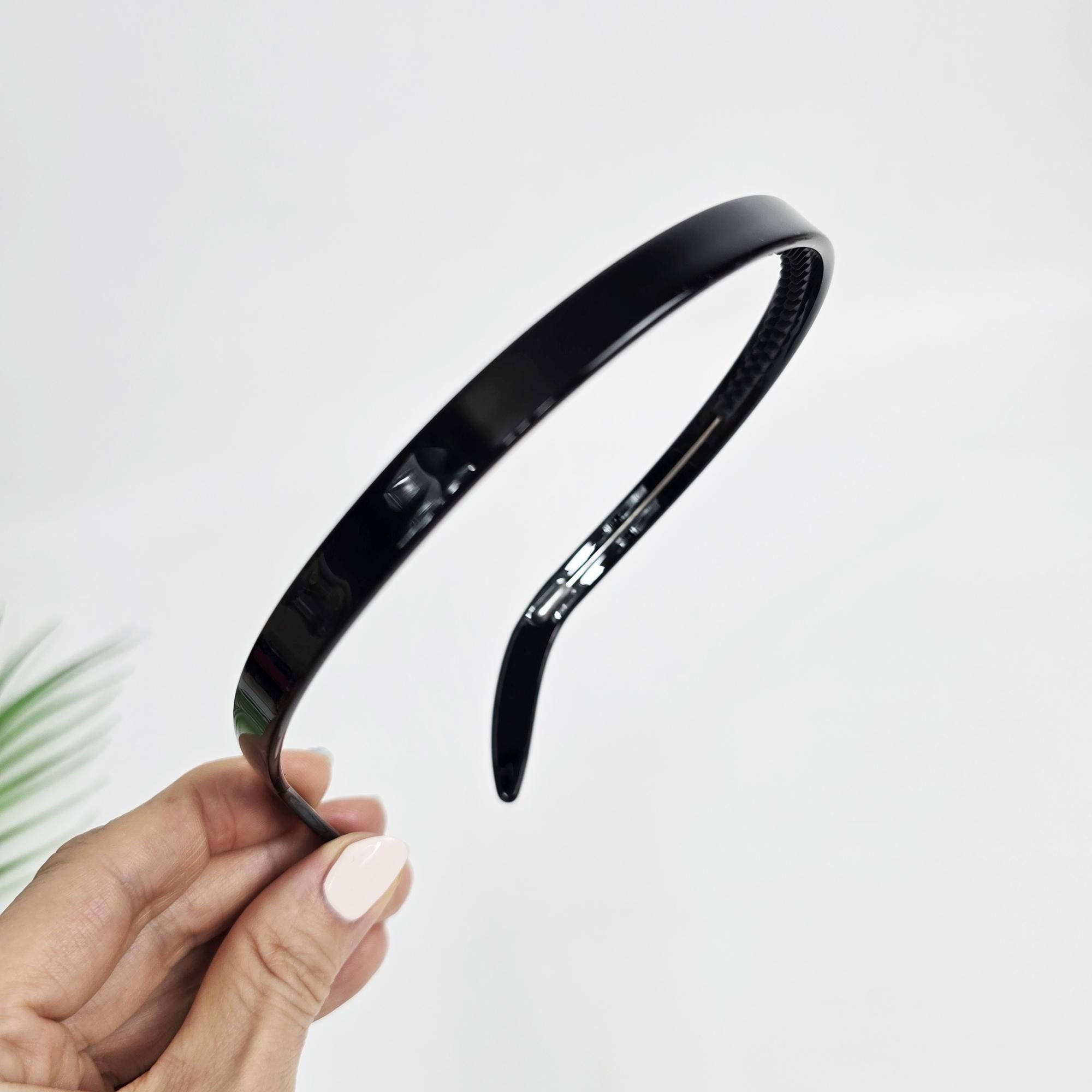 Luxurious Thin Curved Painless Wire Headband (0.4 Inch) / Elegant Hair Accessories for Woman / Bridal Tiara Headband