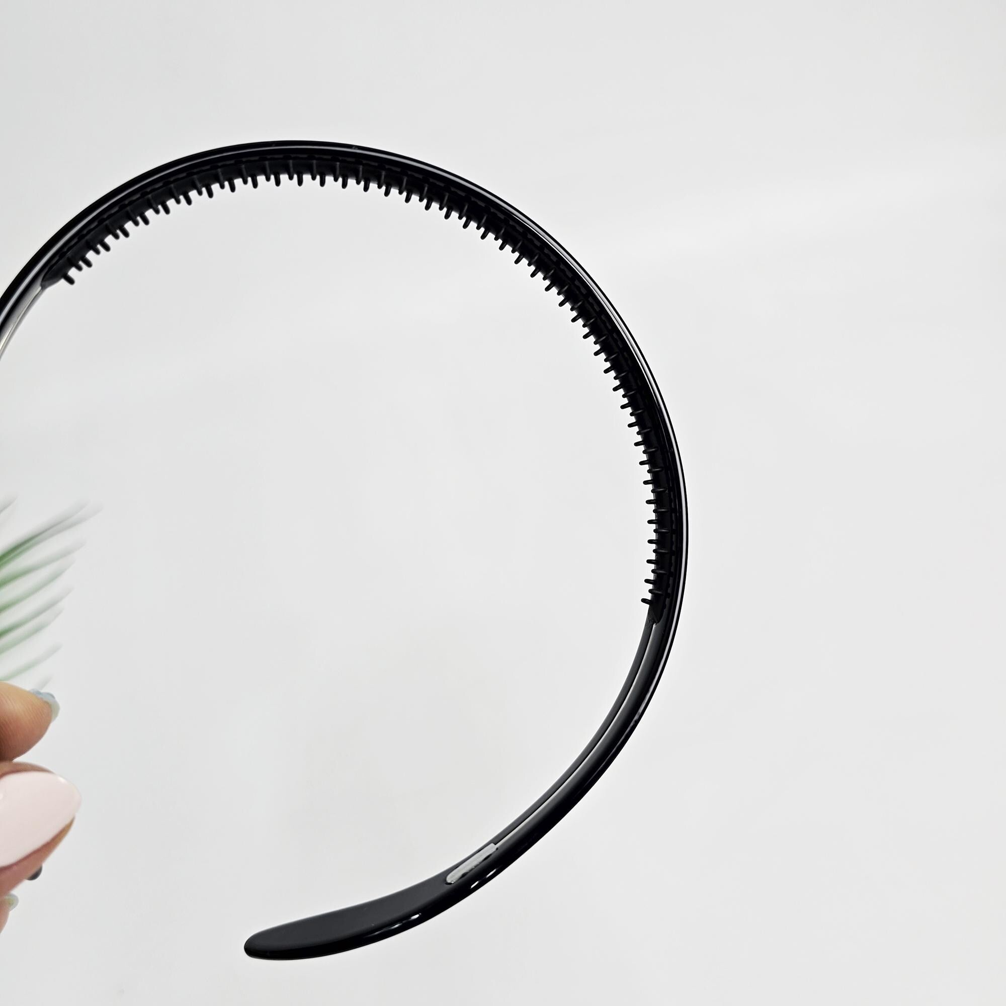 Luxurious Thin Curved Painless Wire Headband (0.4 Inch) / Elegant Hair Accessories for Woman / Bridal Tiara Headband