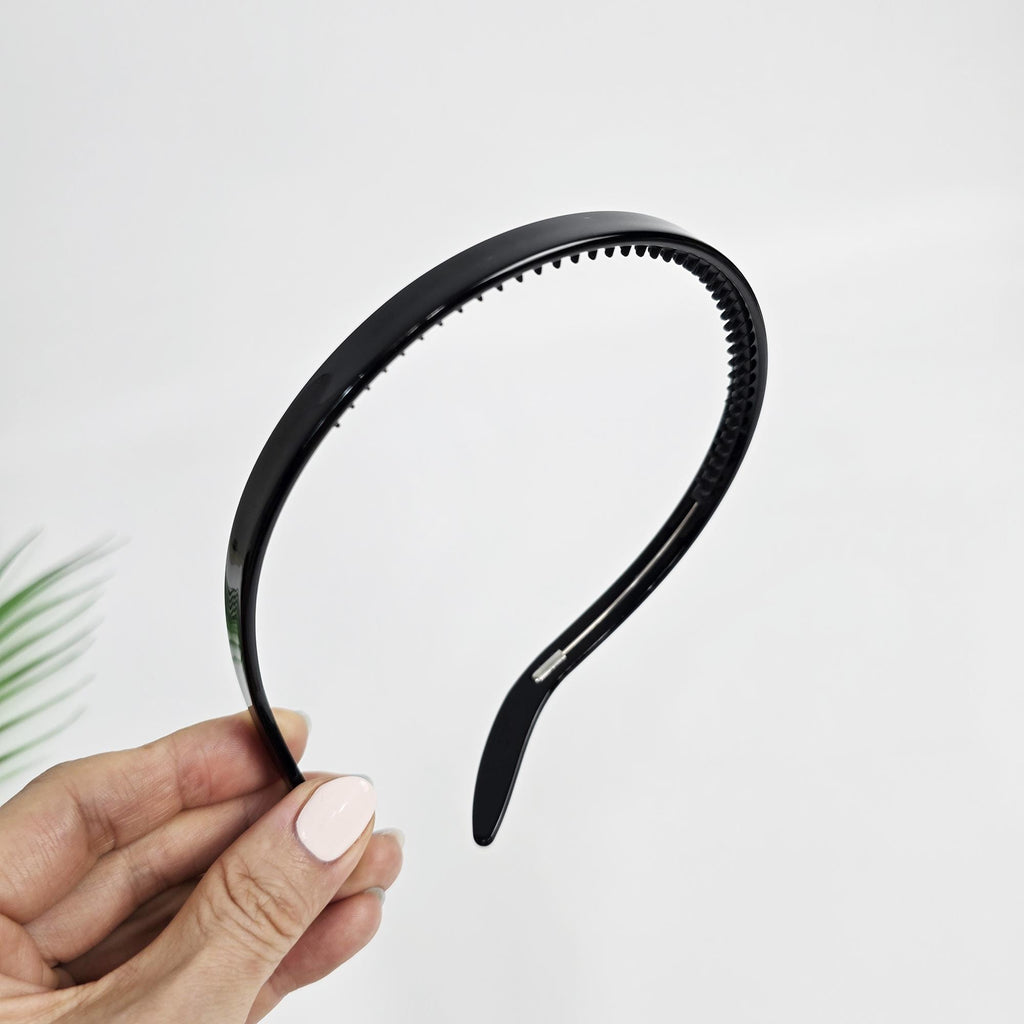 Luxurious Thin Curved Painless Wire Headband (0.4 Inch) / Elegant Hair Accessories for Woman / Bridal Tiara Headband