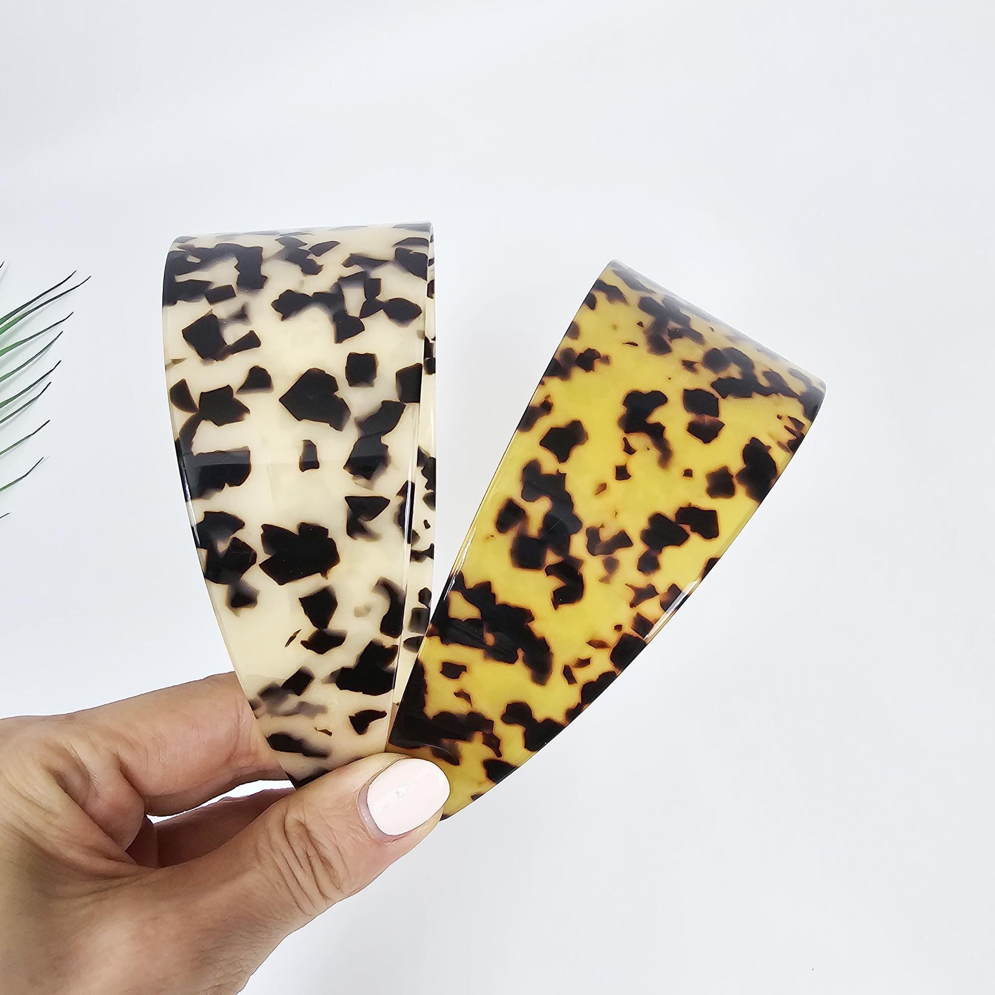 Leopard Print Broadband Full-Cover Wide Headband (2.3 Inch) / Hair Accessories for Woman / Alice Headband