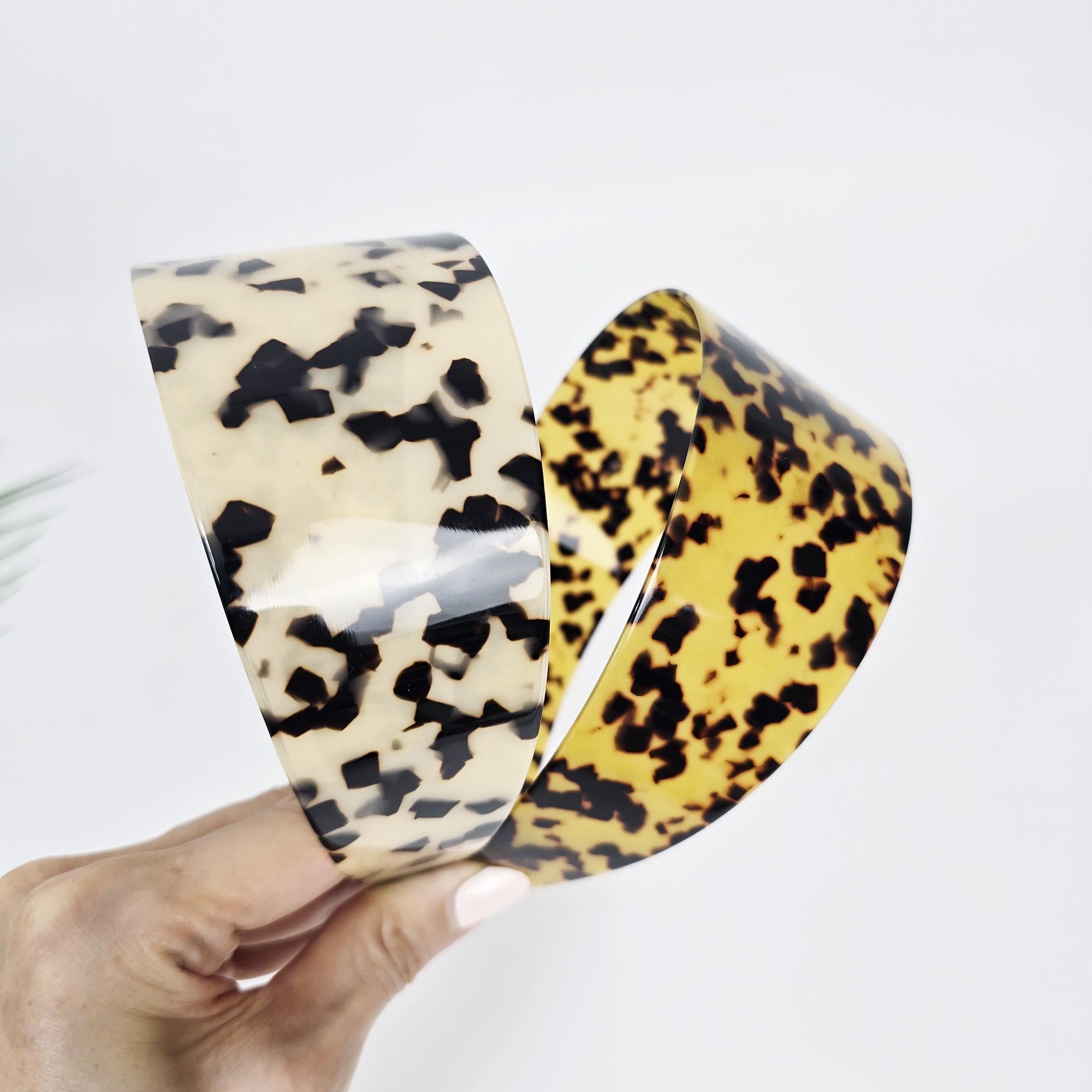 Leopard Print Broadband Full-Cover Wide Headband (2.3 Inch) / Hair Accessories for Woman / Alice Headband