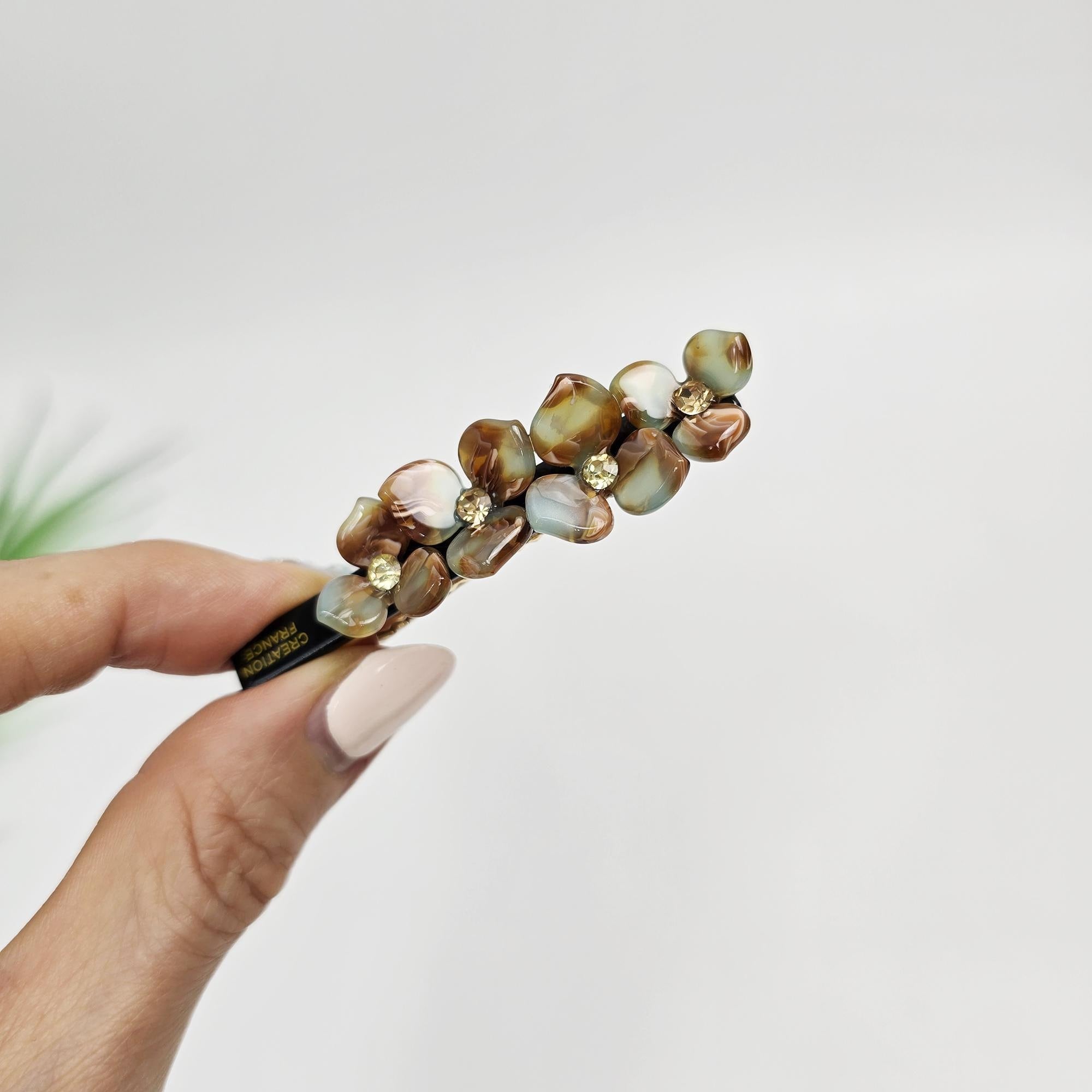 New Color Cubic Point Flower Mini Hair Claw Clip (2.8 Inch) / Vivid Color French Pin / Alligator Hair Clip for Woman