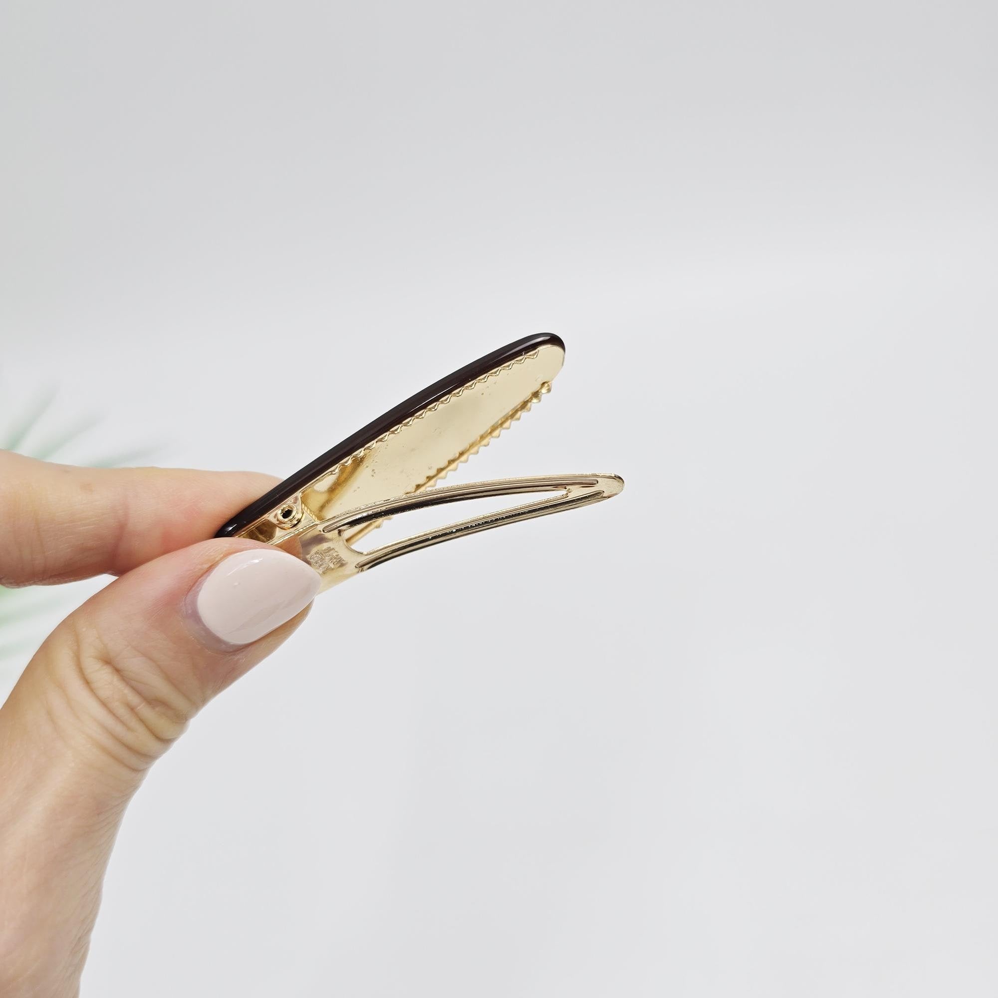 Mini Slim Triangle Barrette Hair Claw Clip (2.2 Inch) / Vivid Color French Pin / Alligator Hair Clip for Woman
