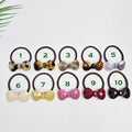 Cutting Bow Ribbon Ponytail Elastic Hair Tie (2.0 Inch) / Simple Cute Ponytail Holder / Hair Accessory for Woman / French Hair Tie