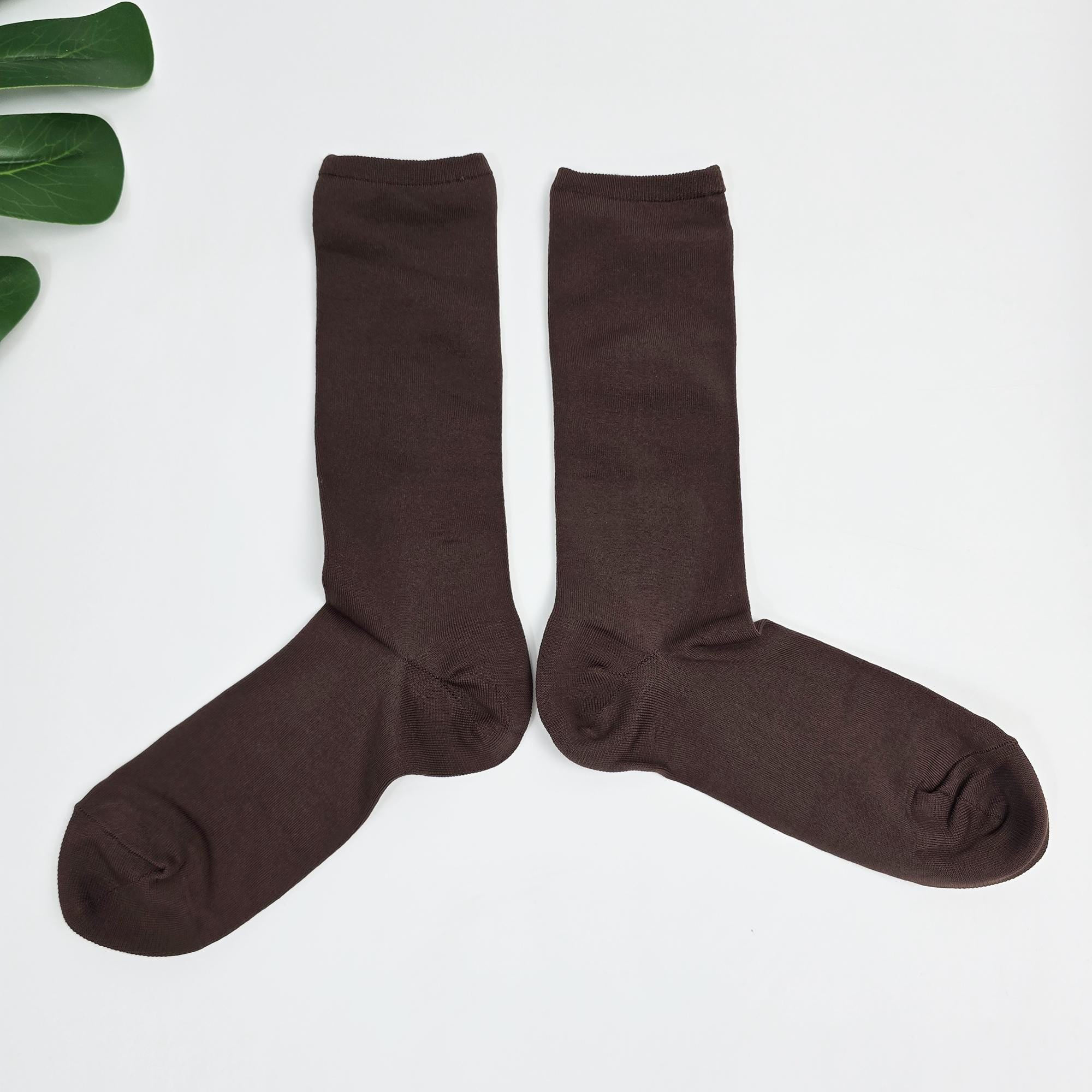 Sheer Crew Socks | Thin Moisture Wicking Hosiery | Korean Socks | Solid Summer Gift