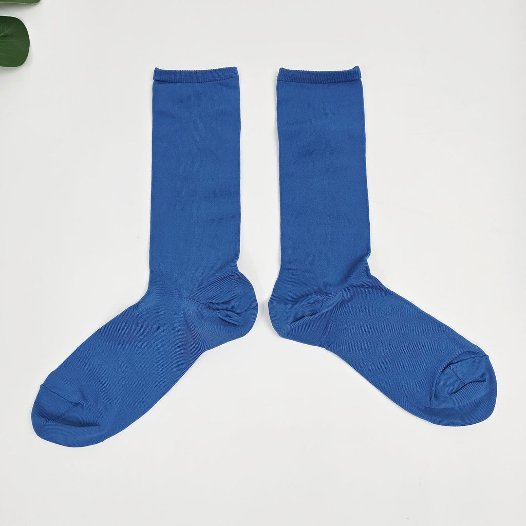 Sheer Crew Socks | Thin Moisture Wicking Hosiery | Korean Socks | Solid Summer Gift