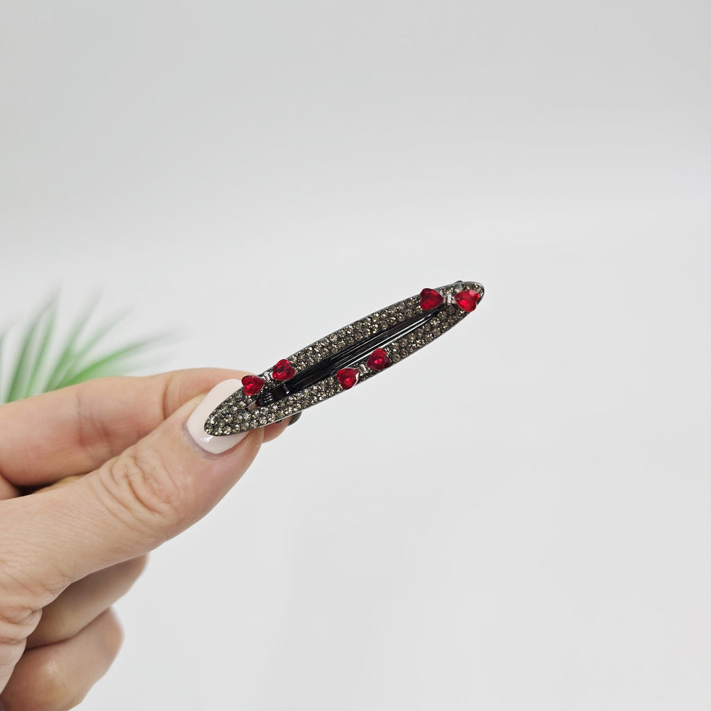 Twilight Oval Mini Hair Claw Clip (2.4 Inch) / Cute Tortoise Shell French Hair Pin / Small Hair Clips