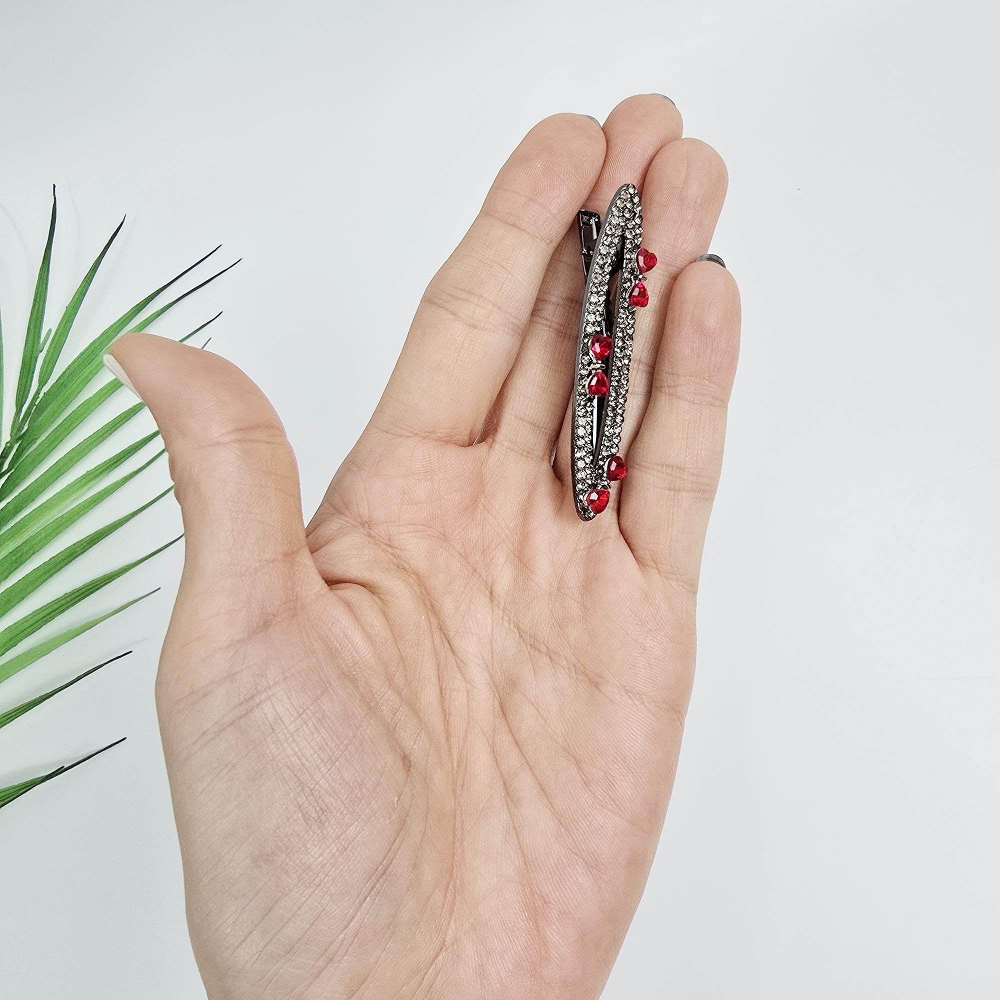 Twilight Oval Mini Hair Claw Clip (2.4 Inch) / Cute Tortoise Shell French Hair Pin / Small Hair Clips