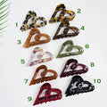 Sweet Heart Half-Up Hair Claw Clip (3.5 Inch) / Elegance French Hair Pin / Hair Barrette for Woman