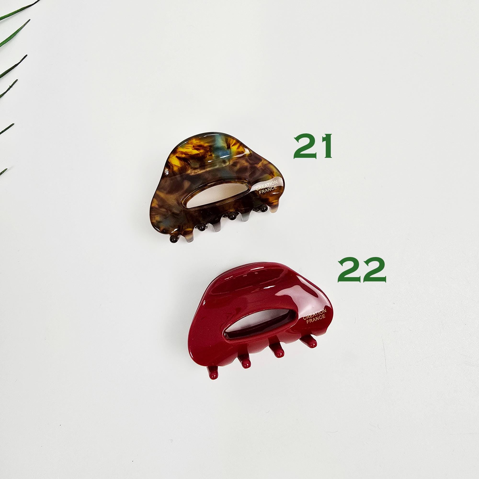 Beanie Hair Clip Claw (2.0 Inch) / Tortoise Shell Small French Hair Pin / Hair Barrette for Woman / Acrylic Hair Claw