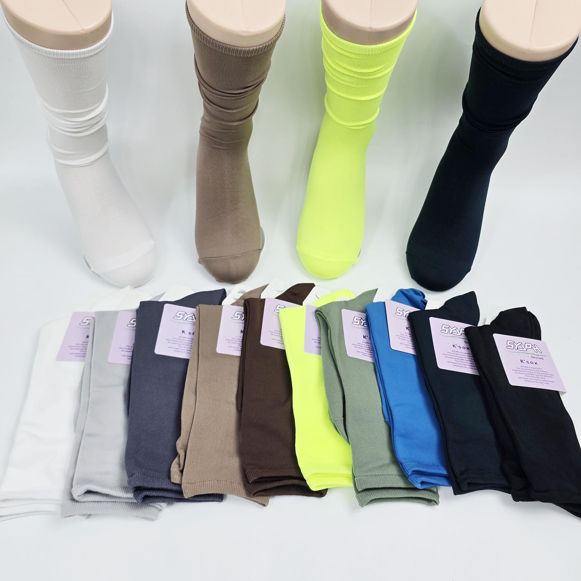 ✨ ChicMong Moisture-Wicking Sheer Crew Socks
Experience the perfect blend of stocking-like elegance and sock-like durability. These crew-length liners are crafted from a functional fabric that absorbs sweat and dries quickly, keeping your feet fresh all day. Ideal for the transition between seasons, they offer a smooth, sleek look that pairs beautifully with sandals, heels, or sneakers.