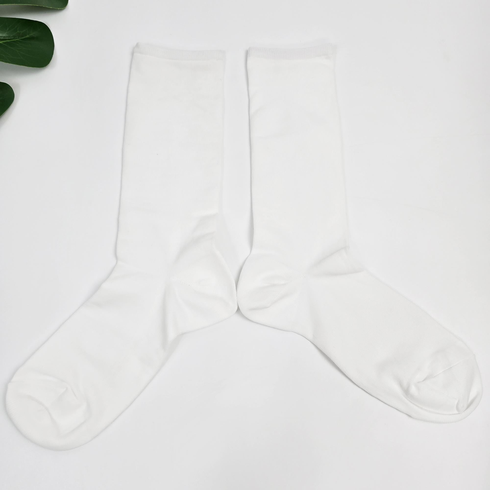 Sheer Crew Socks | Thin Moisture Wicking Hosiery | Korean Socks | Solid Summer Gift
