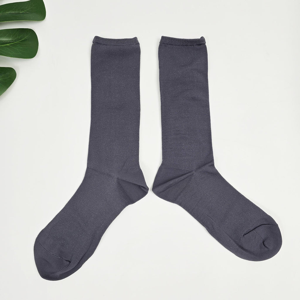Sheer Crew Socks | Thin Moisture Wicking Hosiery | Korean Socks | Solid Summer Gift