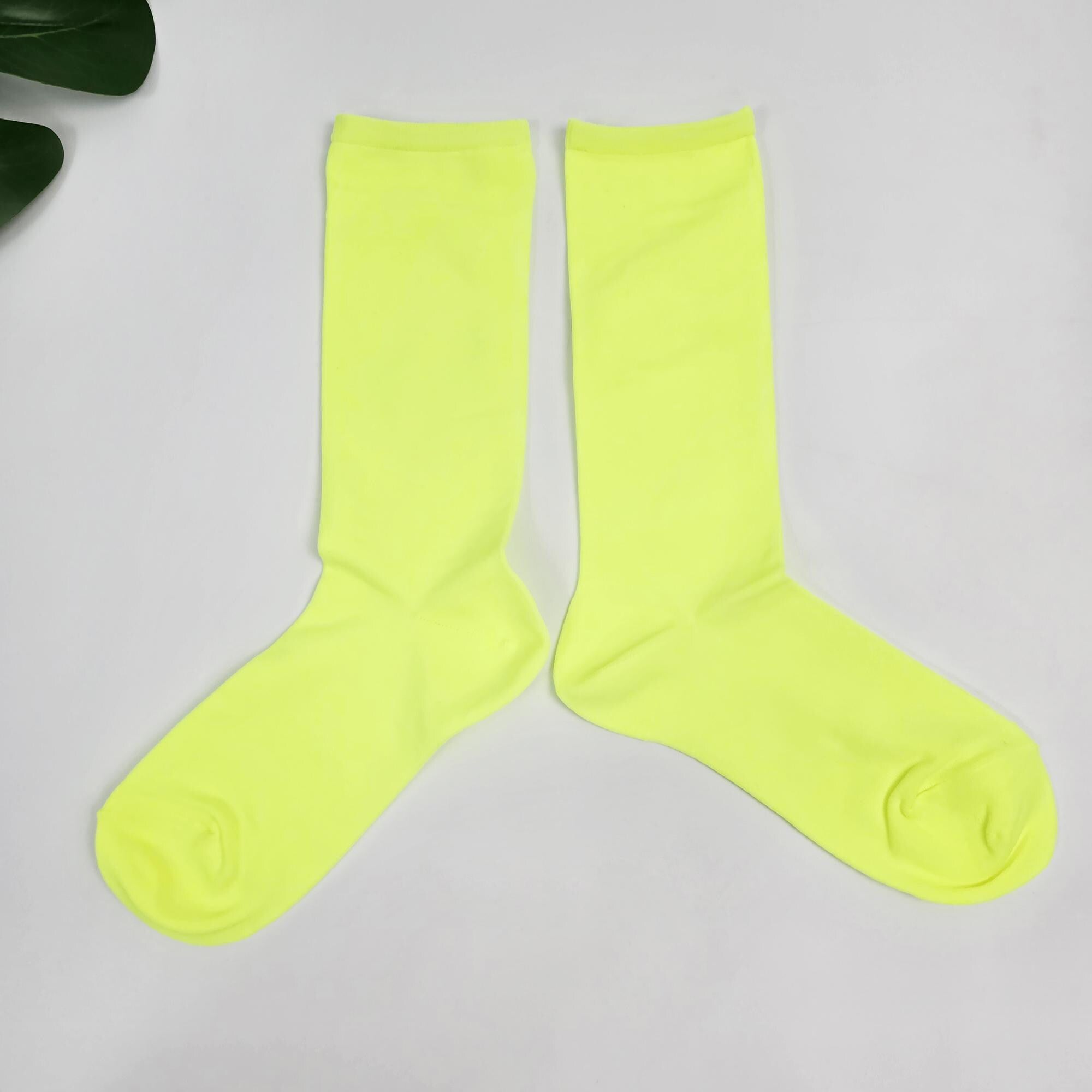 Sheer Crew Socks | Thin Moisture Wicking Hosiery | Korean Socks | Solid Summer Gift