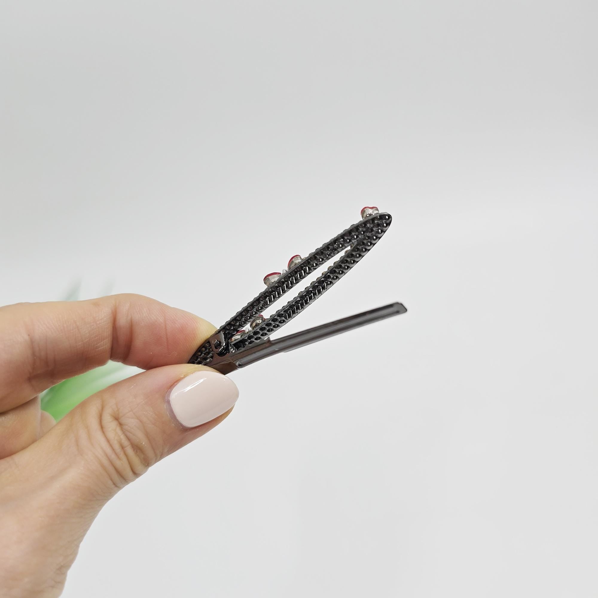 Twilight Oval Mini Hair Claw Clip (2.4 Inch) / Cute Tortoise Shell French Hair Pin / Small Hair Clips