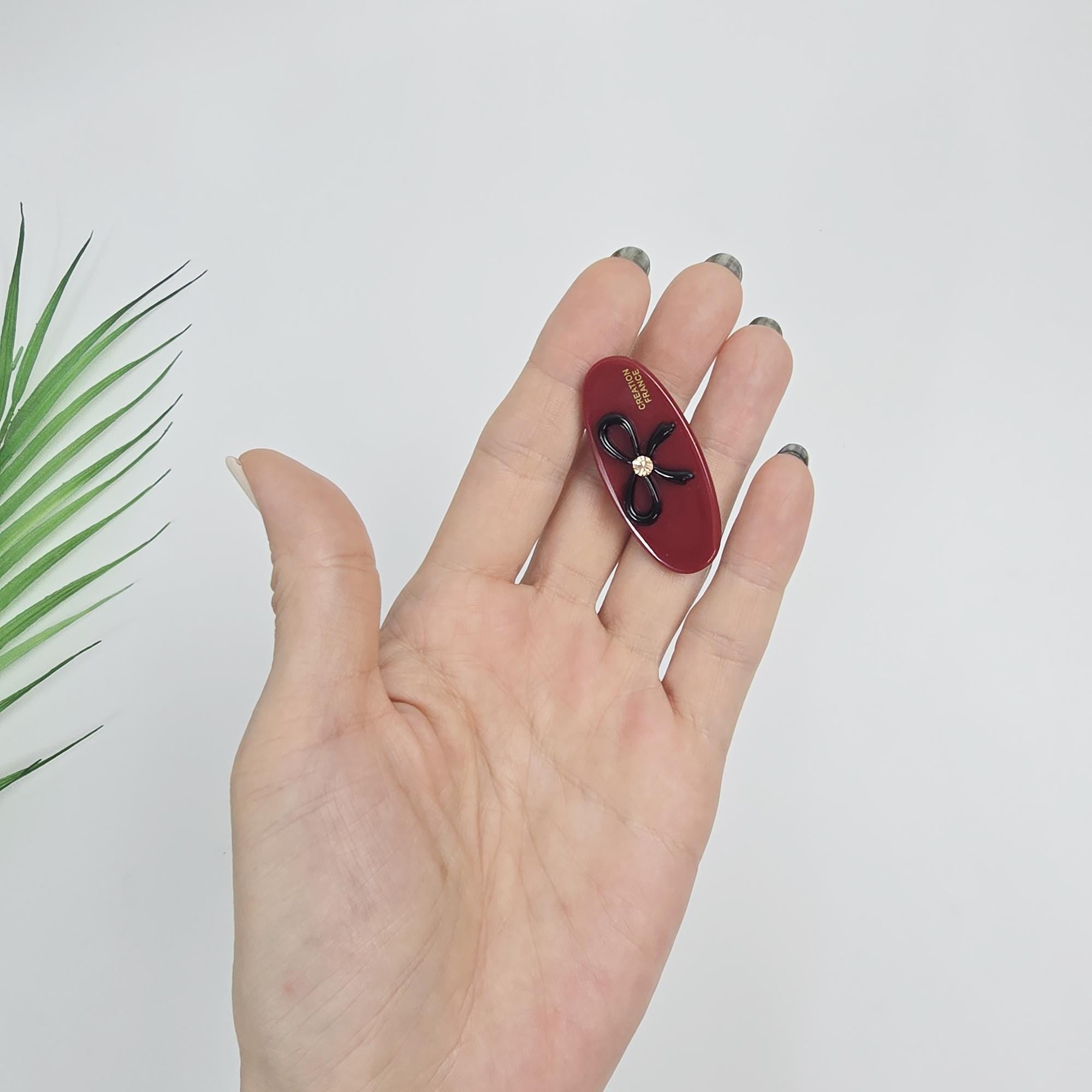 Ultra Mini Flat Sweetie Girl Hair Claw Clip (1.8 Inch) / Vivid Color French Pin / Alligator Hair Clip for Woman