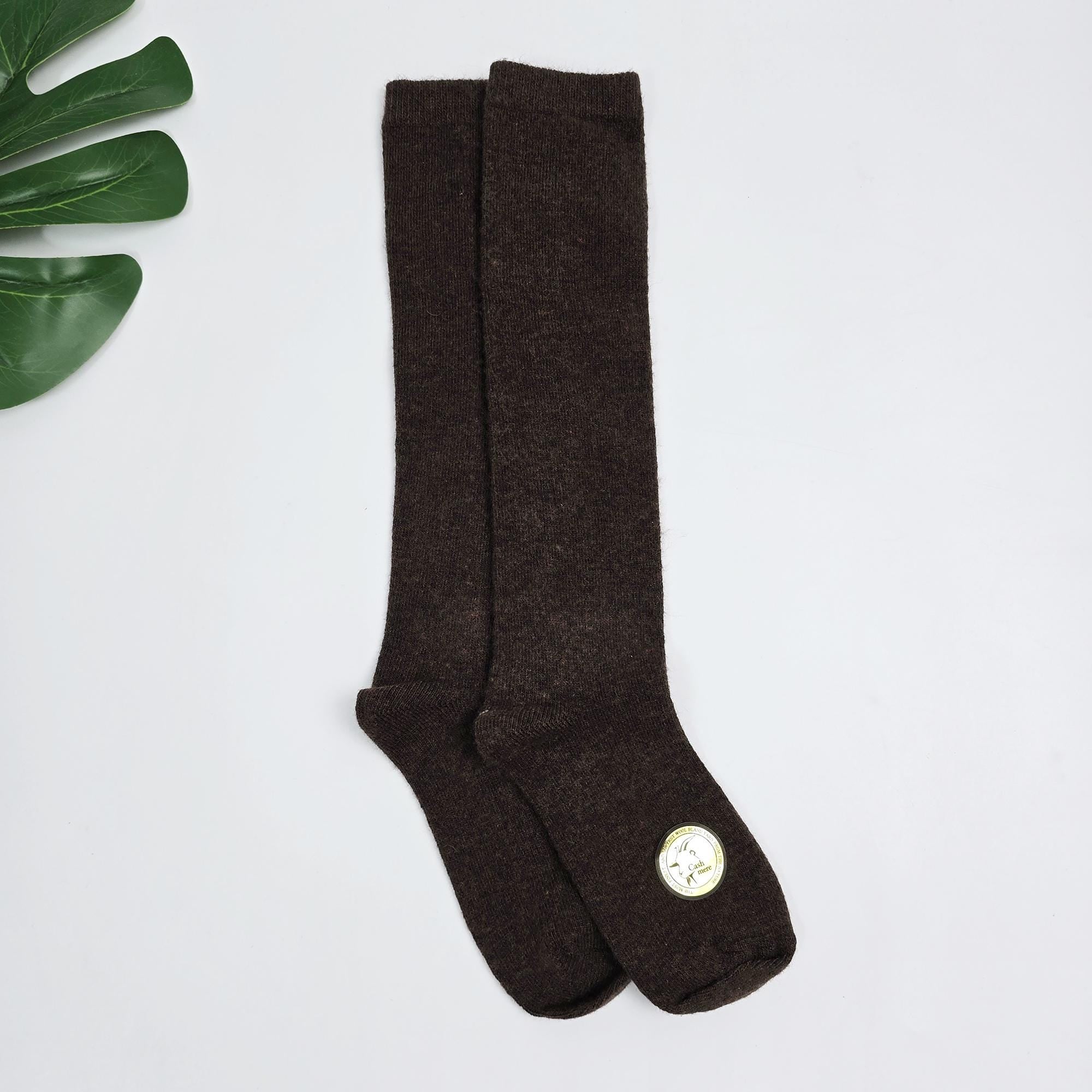 Cashmere Wool Knee High Socks | Soft Warm Boot Hosiery | Korean Socks | Winter Gift for Her
