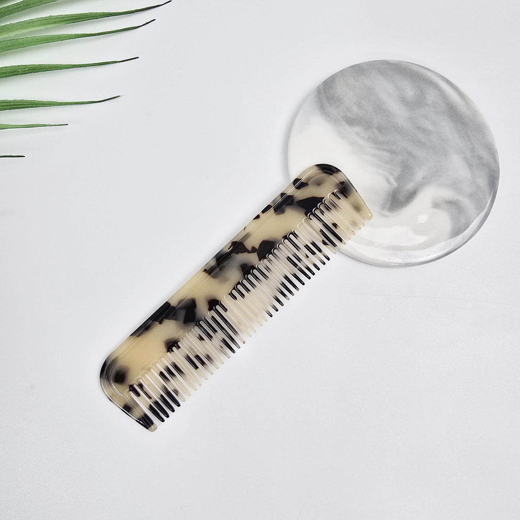 Leopard Axe Arch Line Handle Portable Hair Comb / Curly Hair Comb Hair Brush / Hair Accessory for Woman