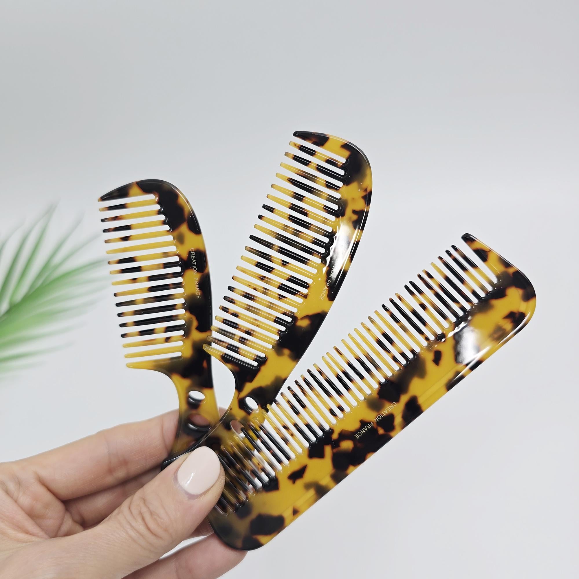 Leopard Axe Arch Line Handle Portable Hair Comb / Curly Hair Comb Hair Brush / Hair Accessory for Woman