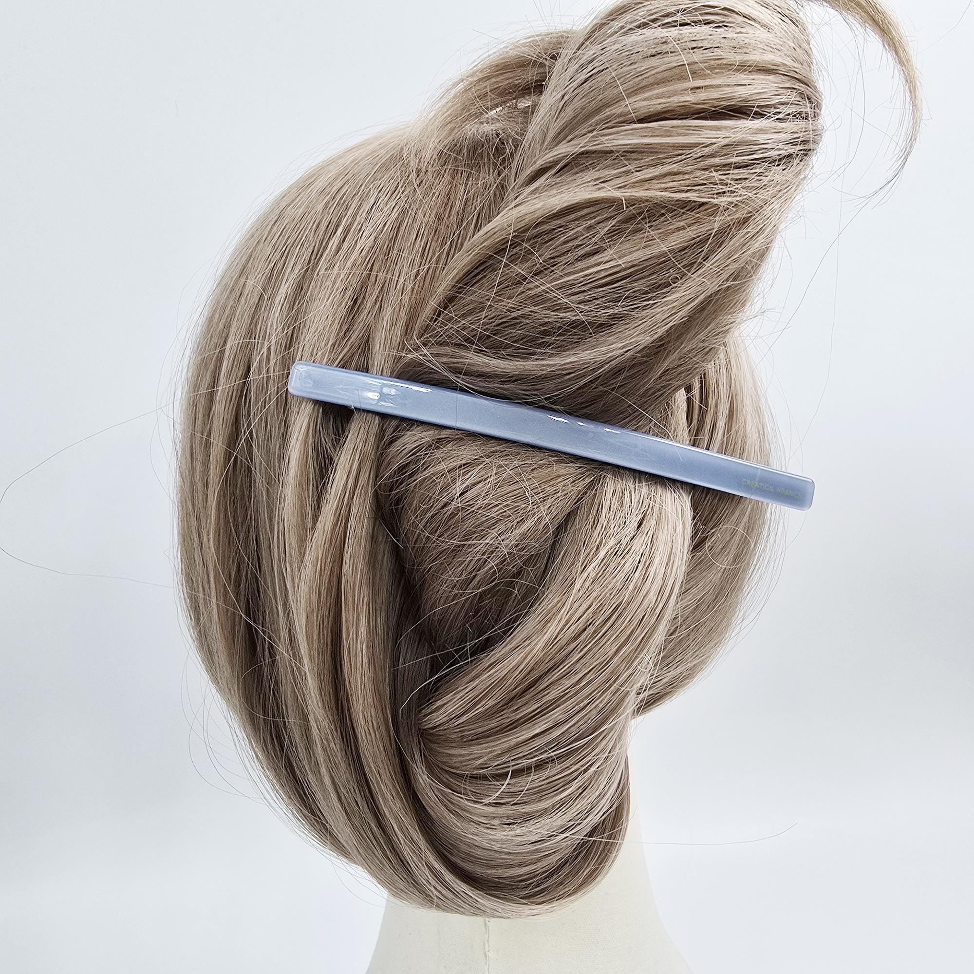 Simple Straight Updo Bobby Pin (4.9 Inch) / Elegance Leopard French Hair Pin / Hair Accessory for Woman / Automatic Hair Clip