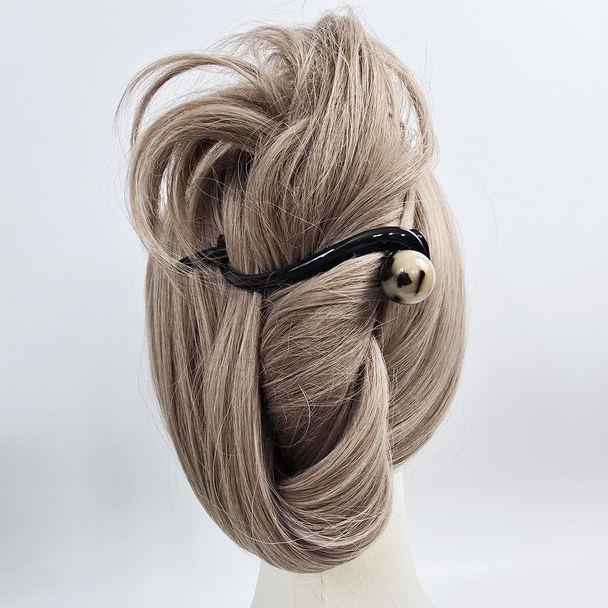 Candy Drop Twist Banana Updo Clip (4.3 Inch) / Hair Barrette for Woman / Banana Clip