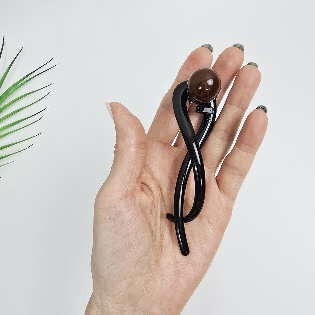 Candy Drop Twist Banana Updo Clip (4.3 Inch) / Hair Barrette for Woman / Banana Clip