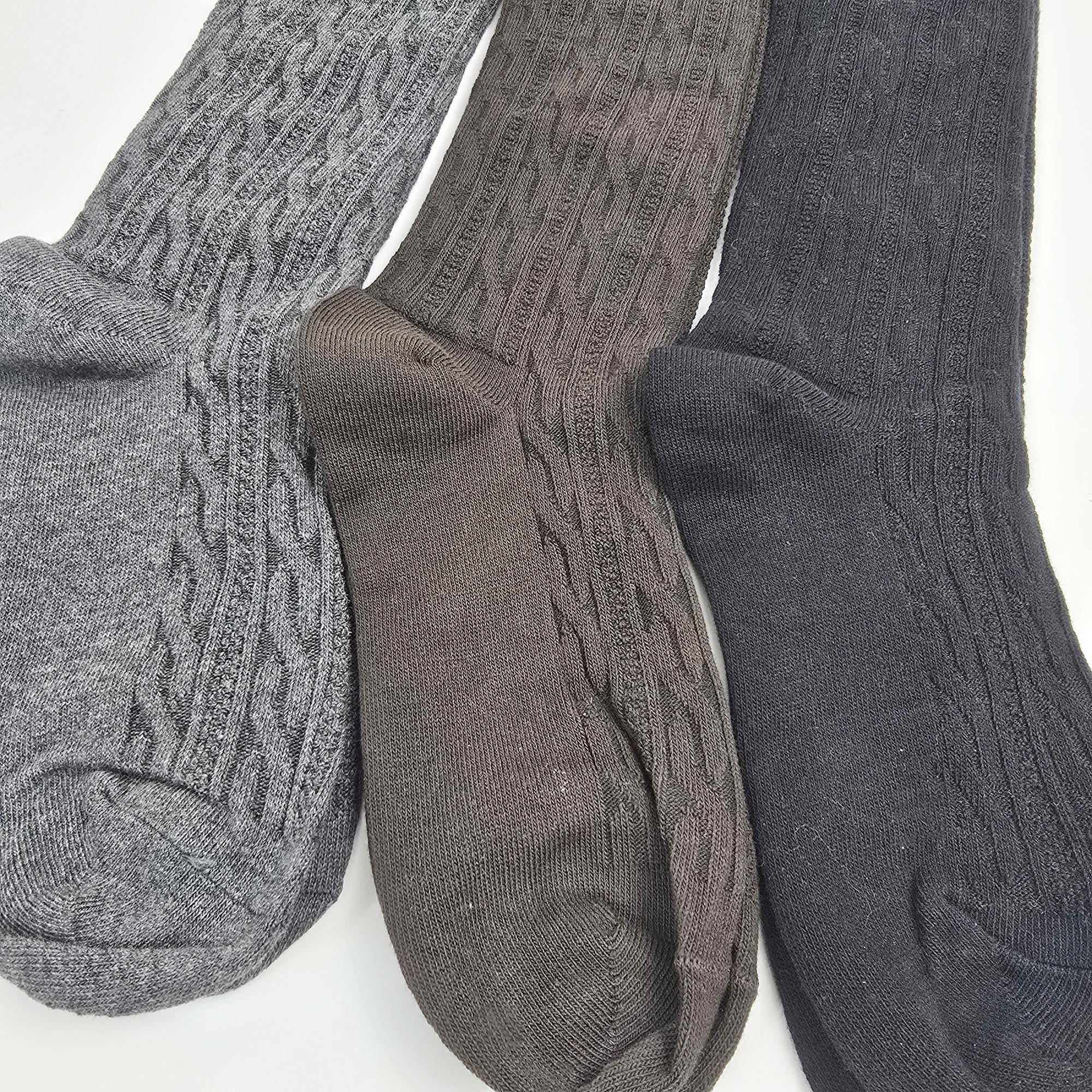 Cable Knit Knee High Socks | Cotton Long Boot Hosiery | Korean Socks | Preppy School Gift