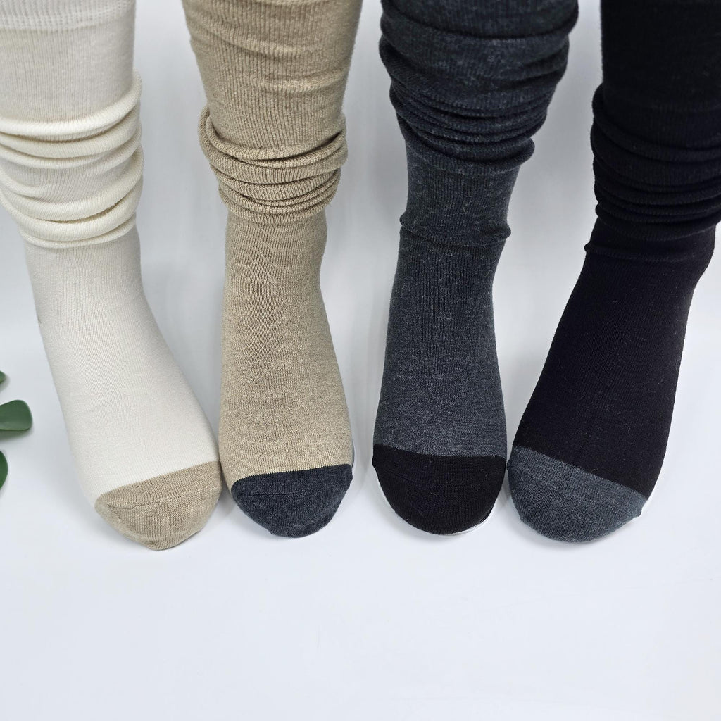 Merino Wool Knee High Socks | Soft Warm Boot Stockings | Korean Socks | Winter Gift