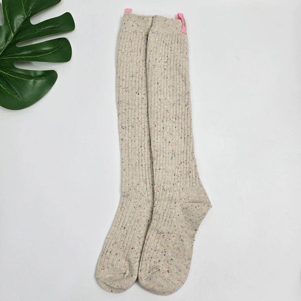 Knee High Socks | Neps Cotton Ribbed Boot Sock | Korean Socks | School Girl Gift