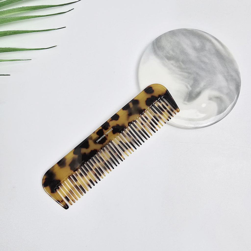 Leopard Axe Arch Line Handle Portable Hair Comb / Curly Hair Comb Hair Brush / Hair Accessory for Woman