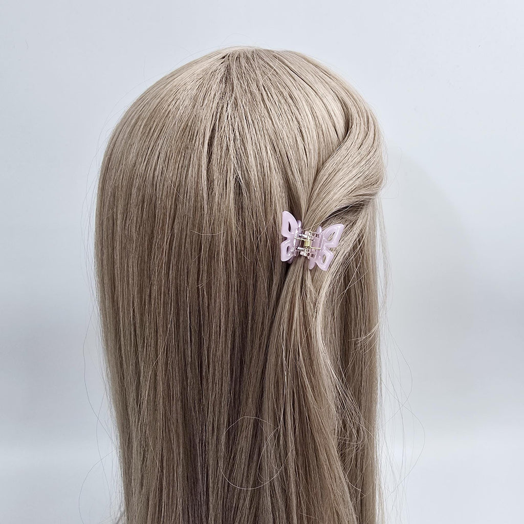 Pure Small Edge Wing Butterfly Mini Hair Claw Clip (1.2 Inch) / Vivid Color French Pin / Alligator Hair Clip for Woman