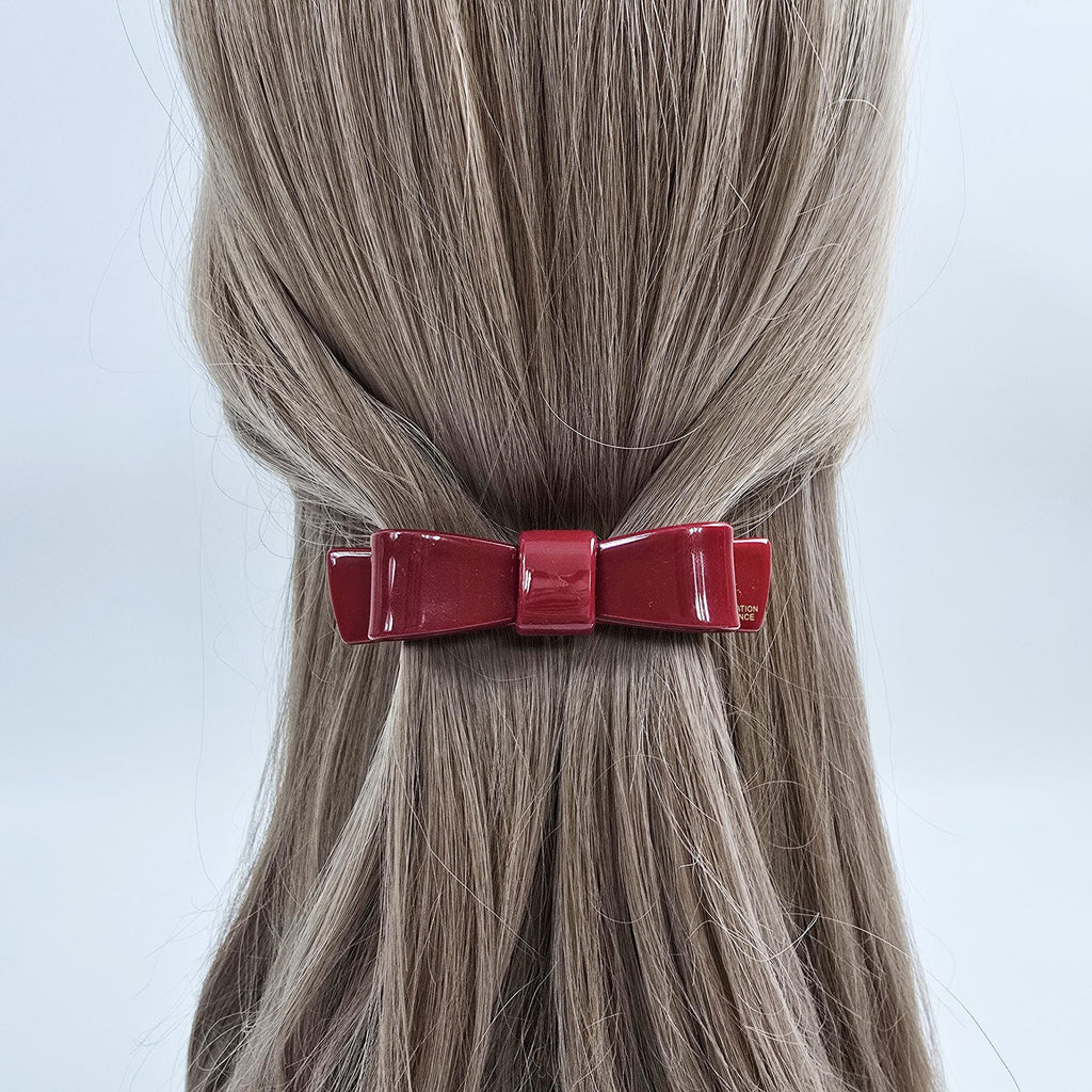 New Color Bow Tie Hair Clip (3.5 Inch) / Elegance French Hair Pin / Automatic Hair Clip