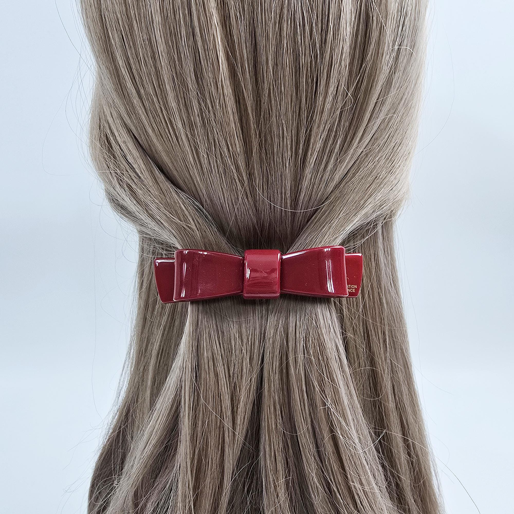 New Color Bow Tie Hair Clip (3.5 Inch) / Elegance French Hair Pin / Automatic Hair Clip