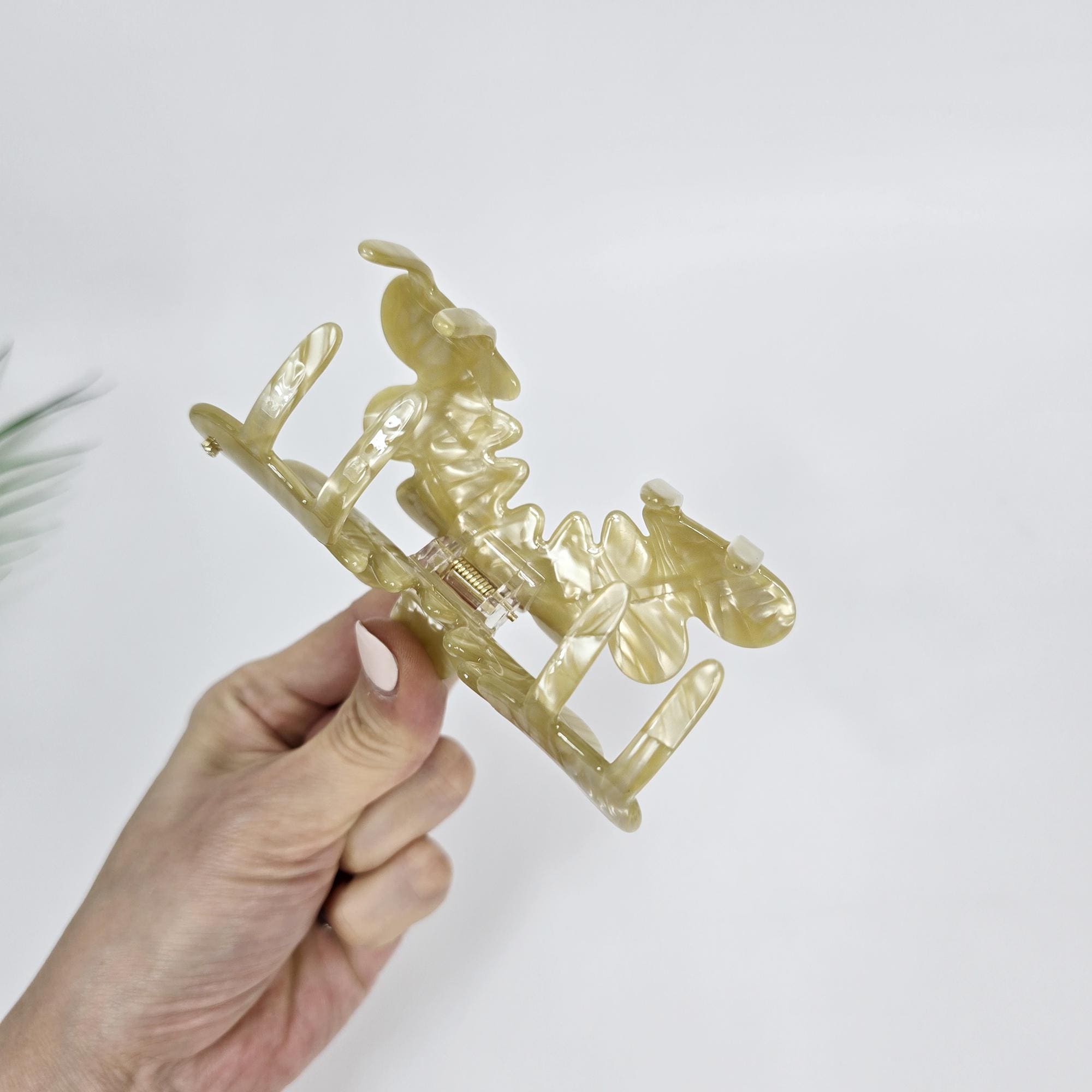 Art Big Crown Hair Claw Clip for Updo (4.1 Inch) / Elegance French Hair Pin / Hair Barrette for Woman