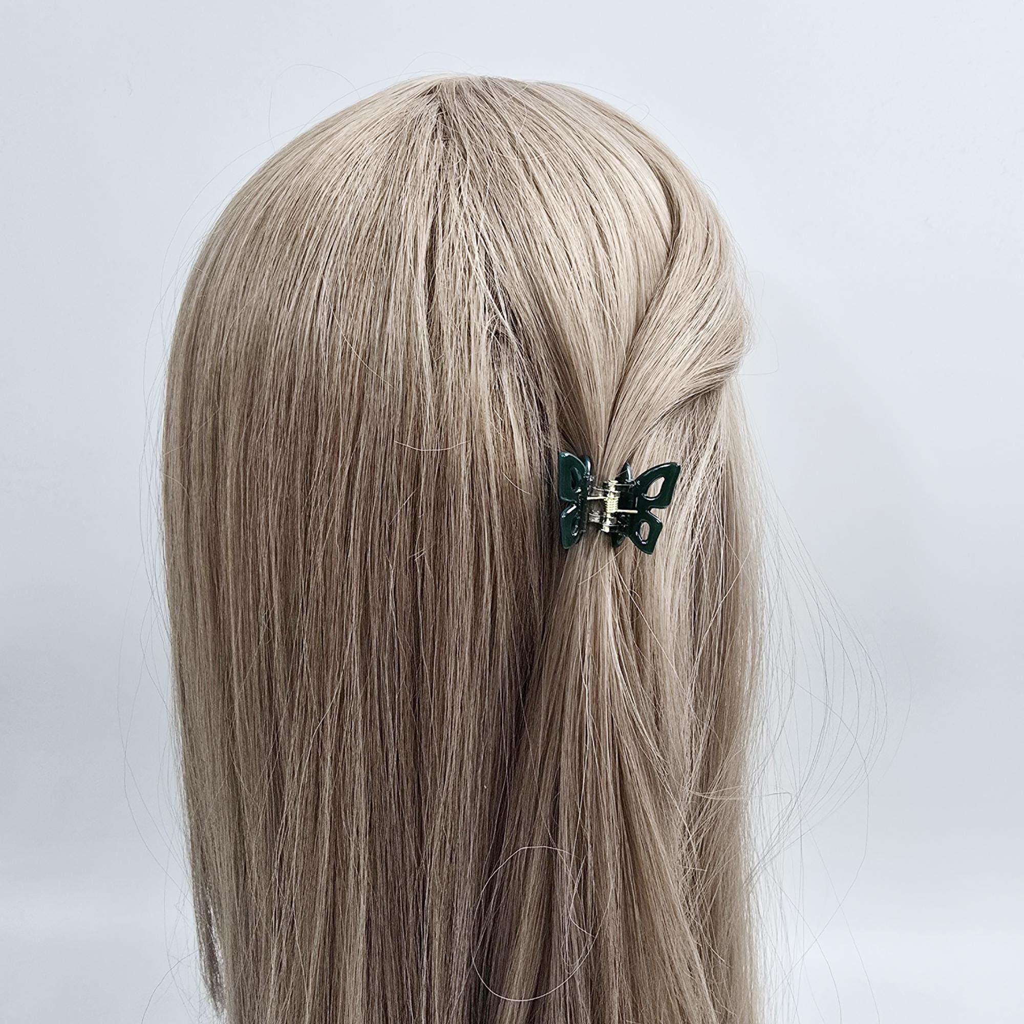 Pure Small Edge Wing Butterfly Mini Hair Claw Clip (1.2 Inch) / Vivid Color French Pin / Alligator Hair Clip for Woman