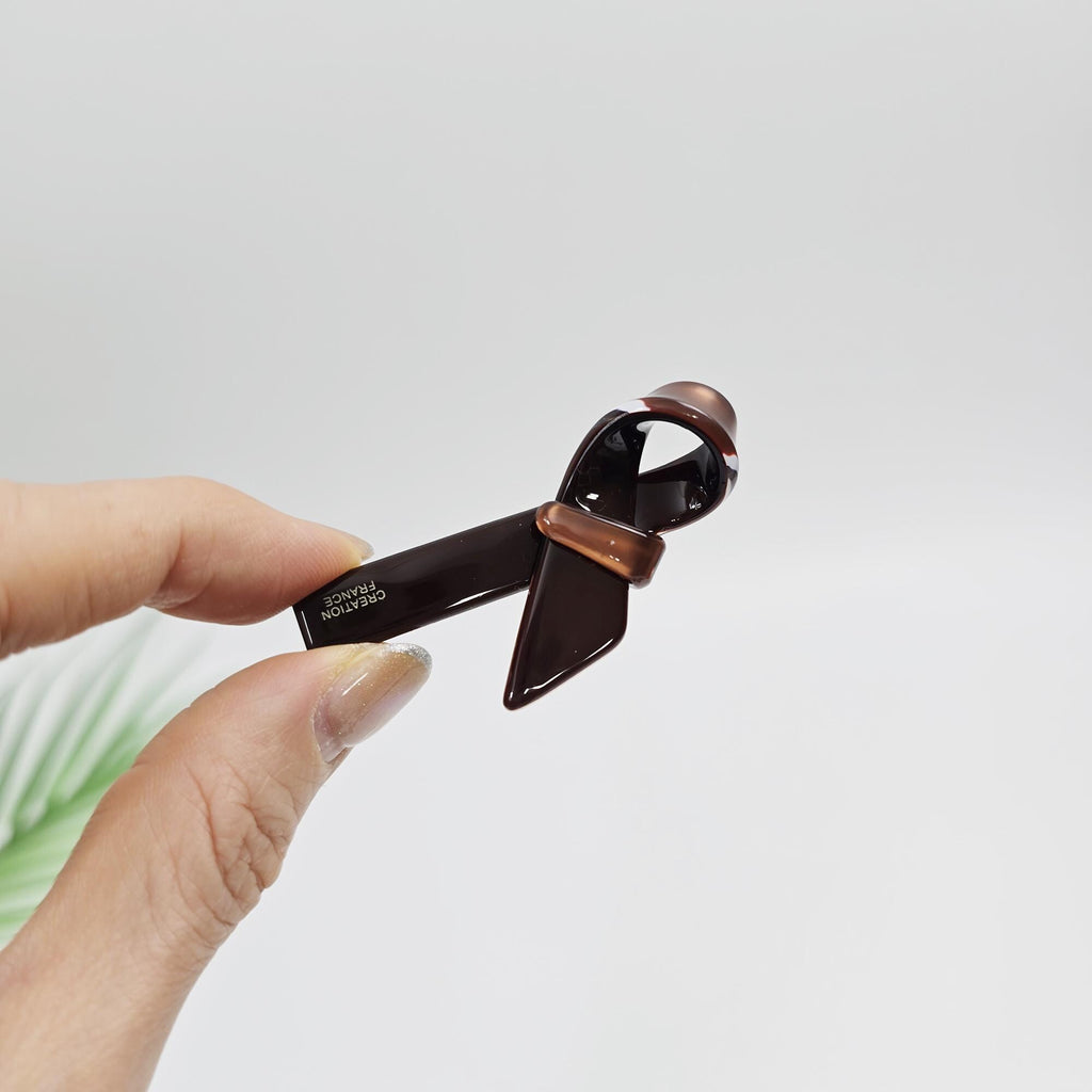 Scarf Ribbon Mini Hair Claw Clip (2.2 Inch) / Vivid Color French Pin / Alligator Hair Clip for Woman