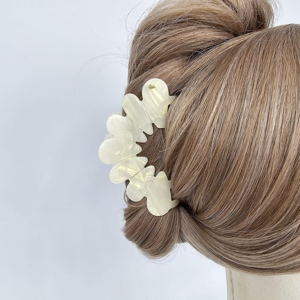 Art Big Crown Hair Claw Clip for Updo (4.1 Inch) / Elegance French Hair Pin / Hair Barrette for Woman