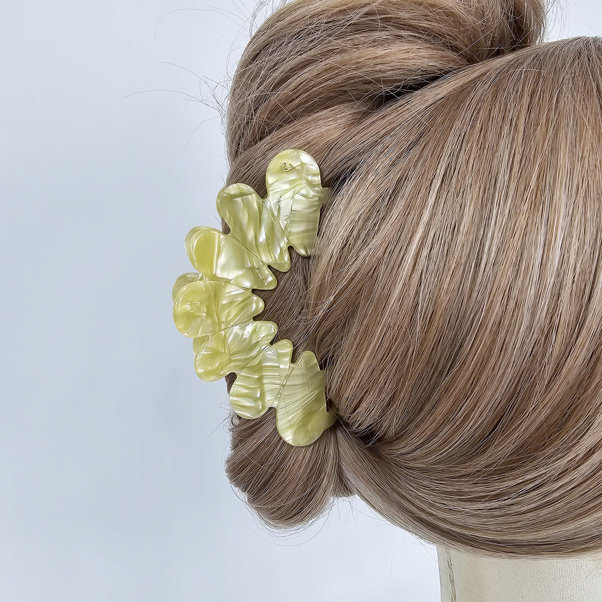 Art Big Crown Hair Claw Clip for Updo (4.1 Inch) / Elegance French Hair Pin / Hair Barrette for Woman