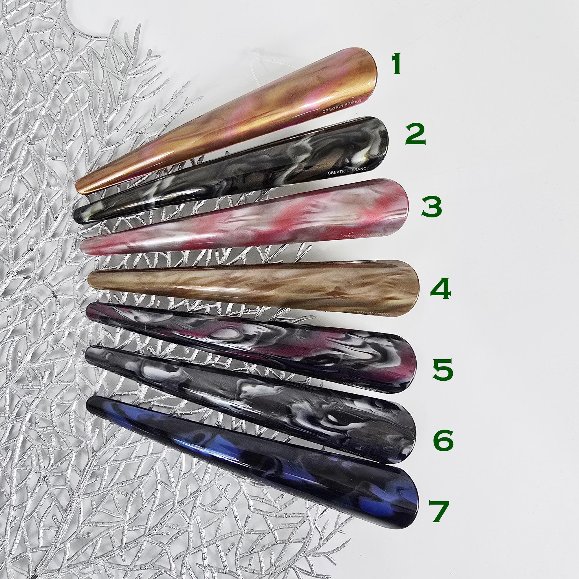 Tint Large Long Clip Hair Claw Clip / Tortoise Shell Frech Pin / Alligator Hair Clip for Woman