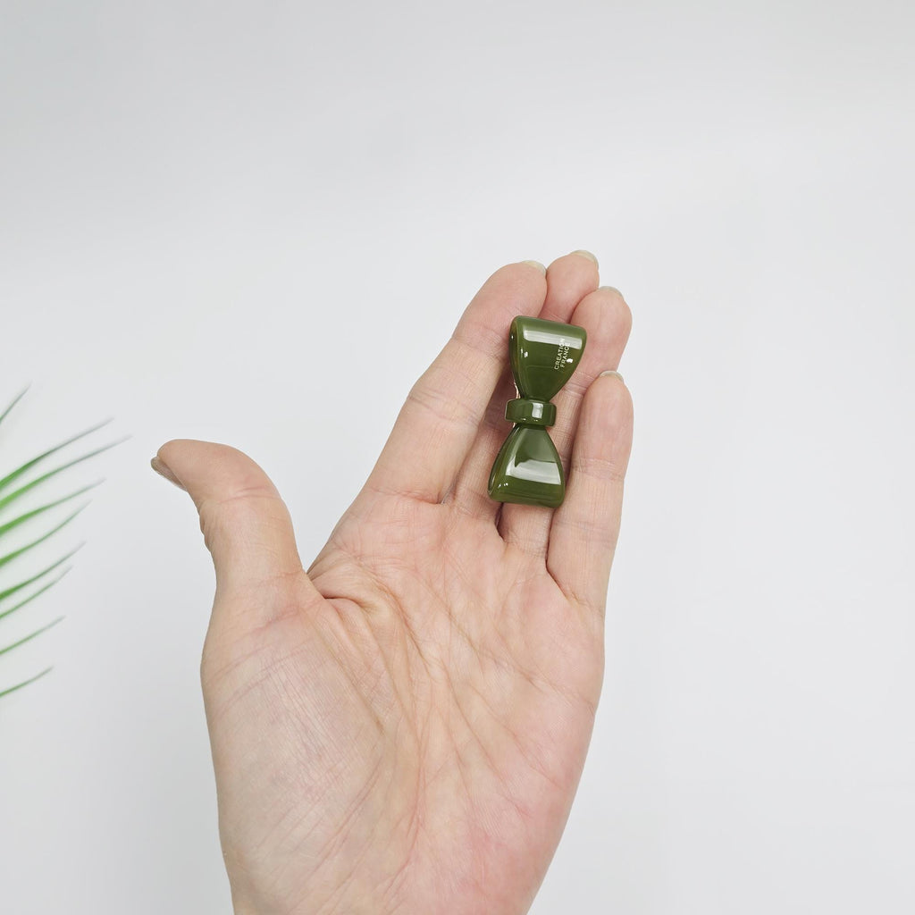 Mini Ribbon Hair Claw Clip (1.8 Inch) / Tortoise Shell Frech Pin / Alligator Hair Clip for Woman