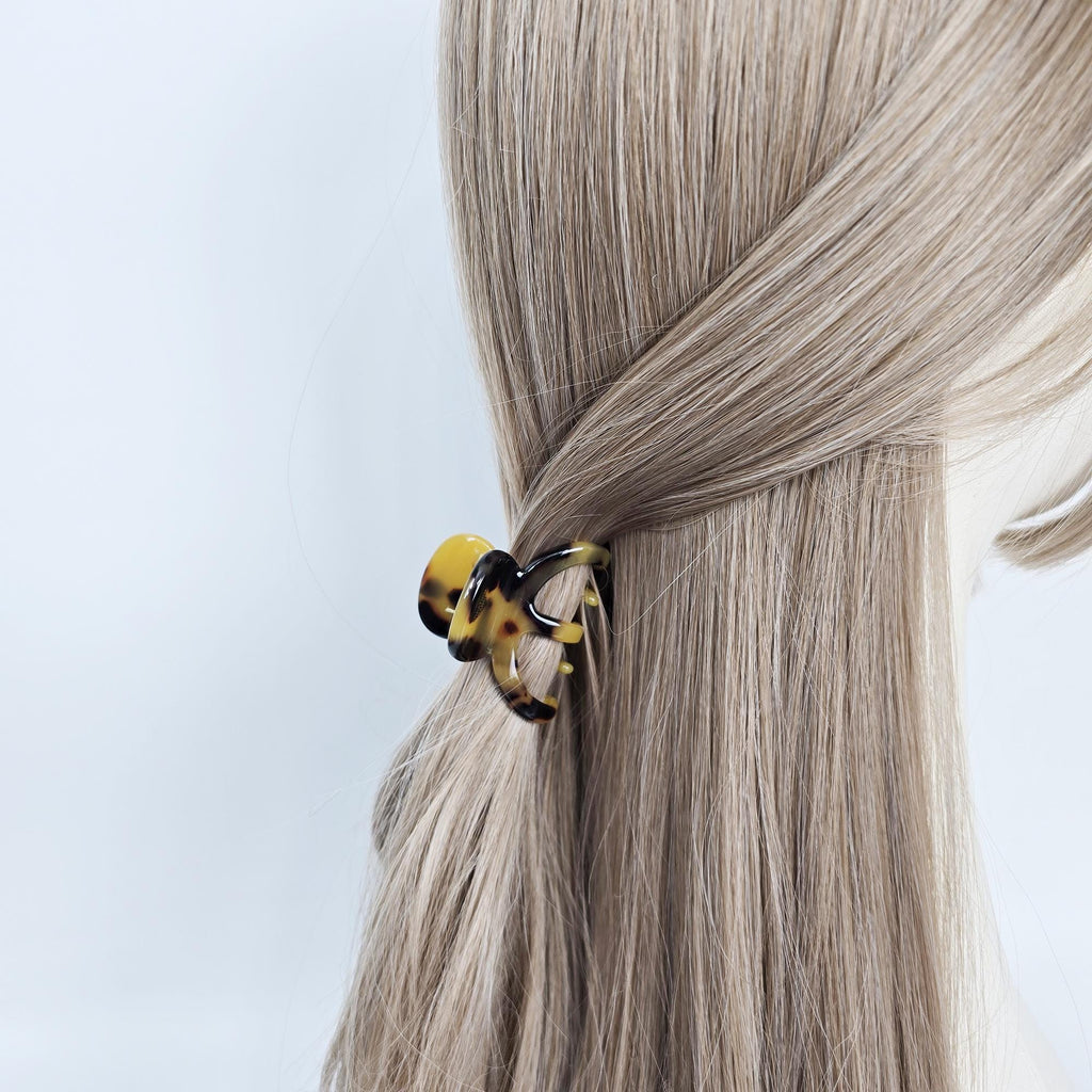 Pentacle Half-Up Hair Claw Clip (1.8 Inch) / Luxurious French PIn / Hair Barrette for Woman
