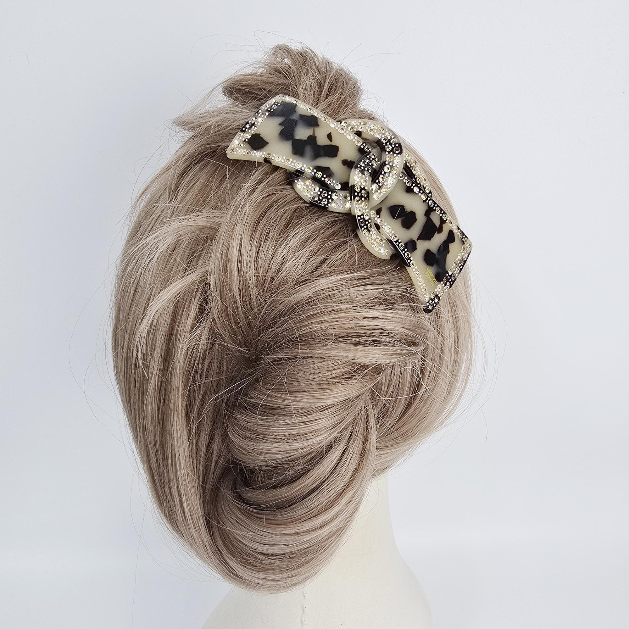 Sparkling Chain Non-Slip Updo Hair Stick (3.9 Inch) / Luxurious French Hair Pin / Hair Fork for Woman